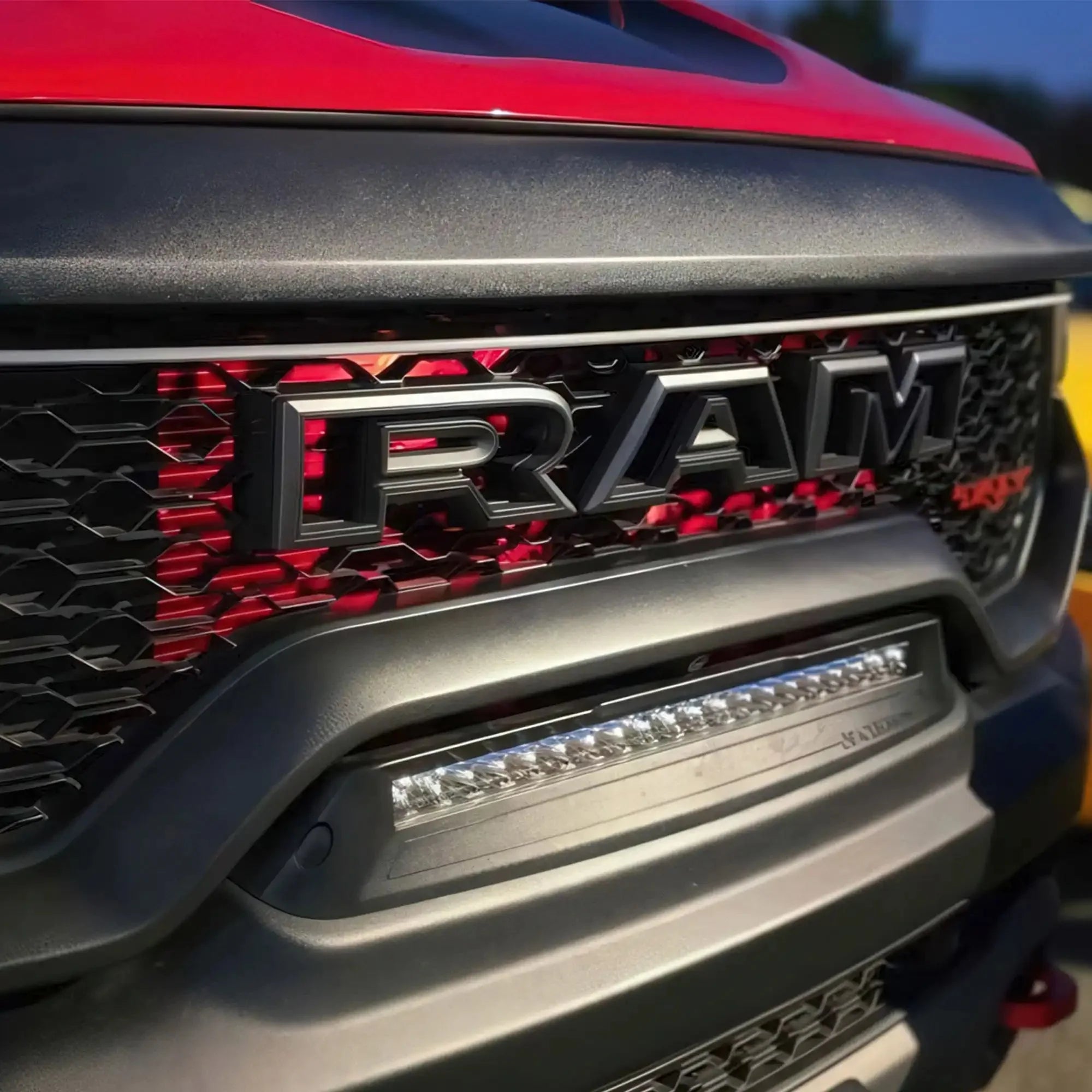 Front Bumper Flush LED Light Bar For 2019-2025 RAM Rebel/TRX/RHO | 100W 12,000 Lumens