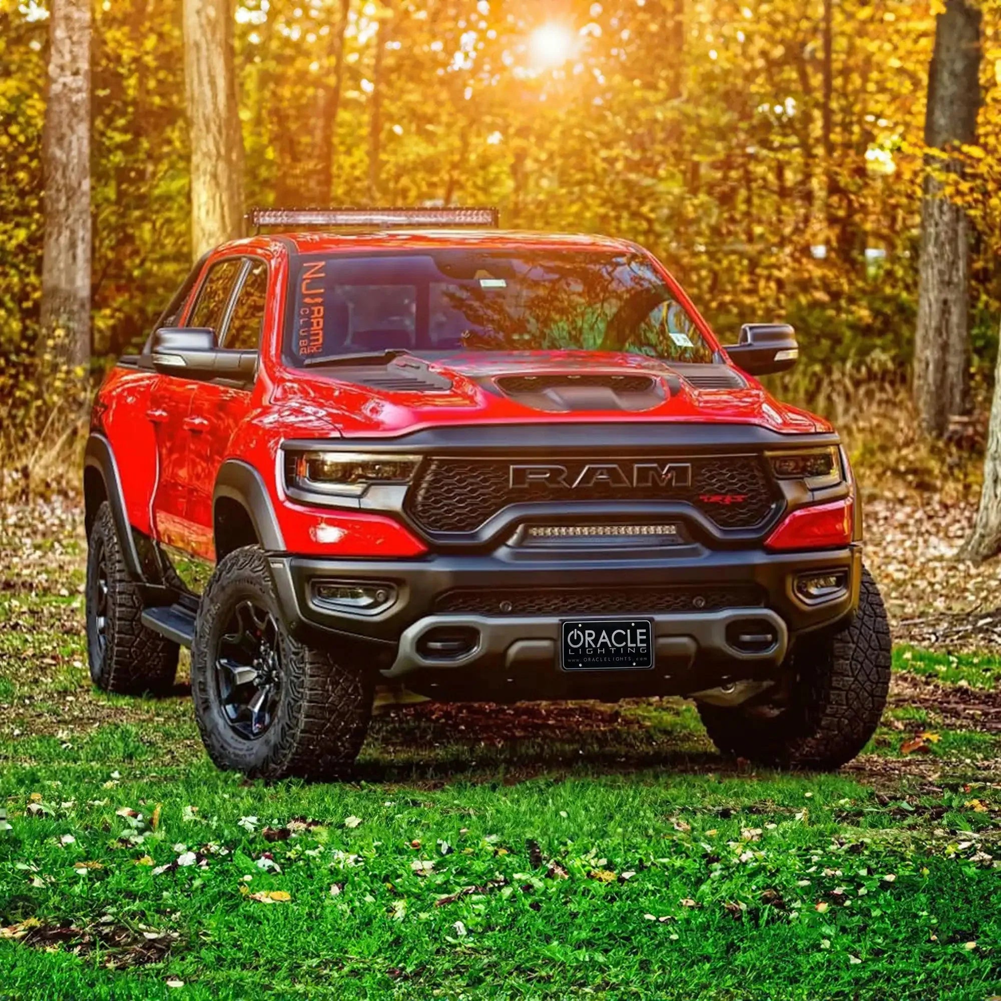 Front Bumper Flush LED Light Bar For 2019-2025 RAM Rebel/TRX/RHO | 100W 12,000 Lumens
