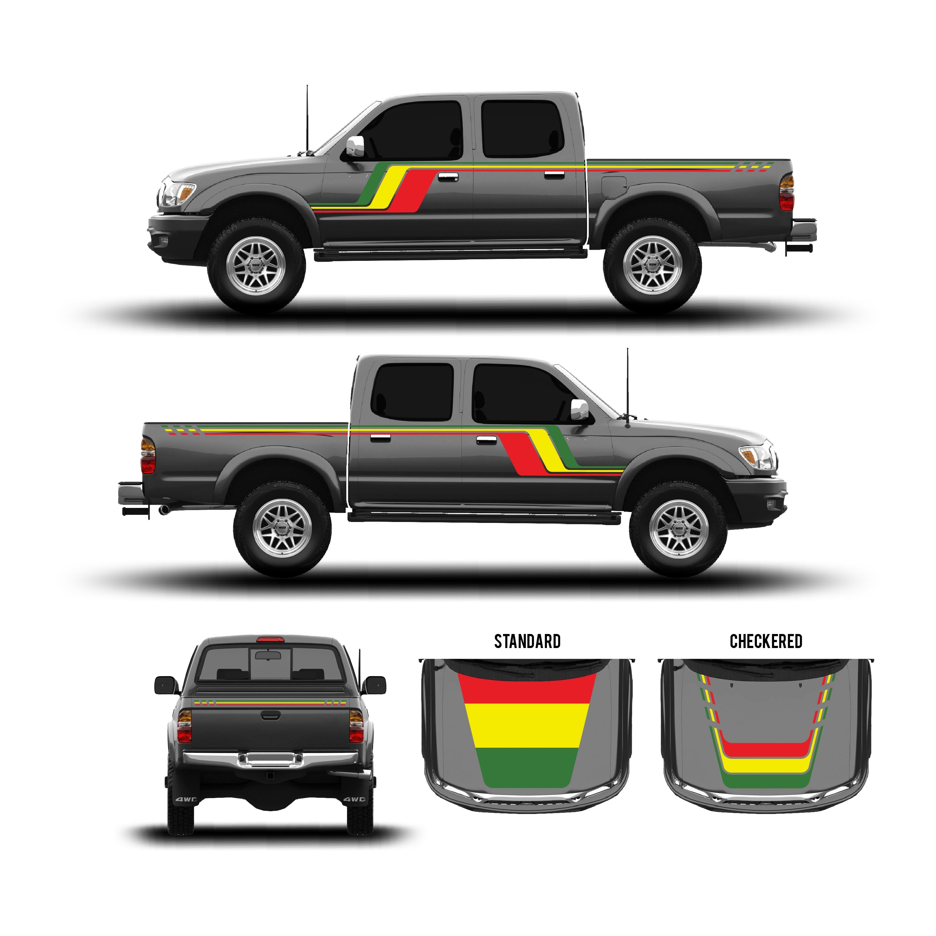 2001-04  Checkered Stripe Kit For Tacoma