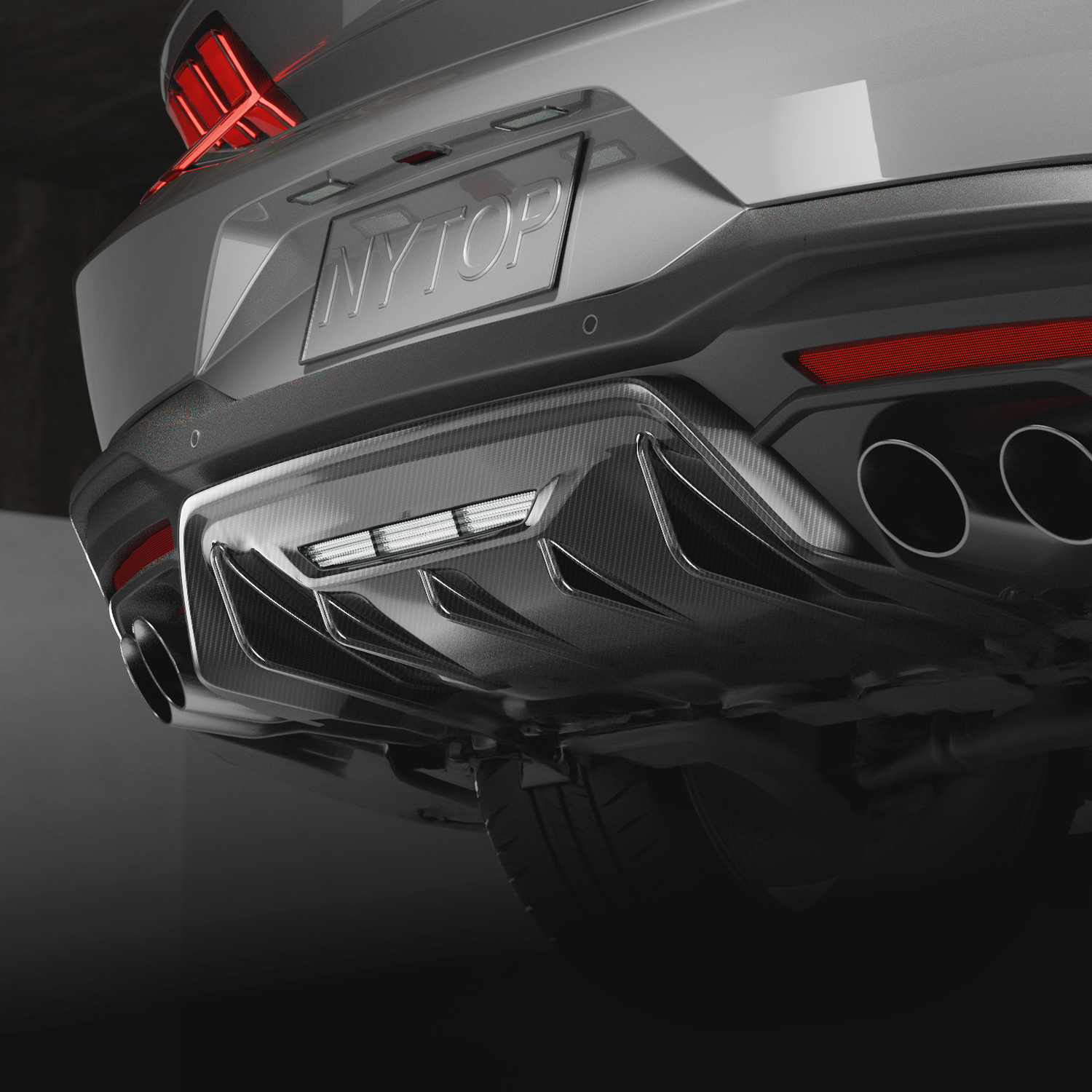 NYTOP Rear Diffuser For 2024-Current Ford Mustang