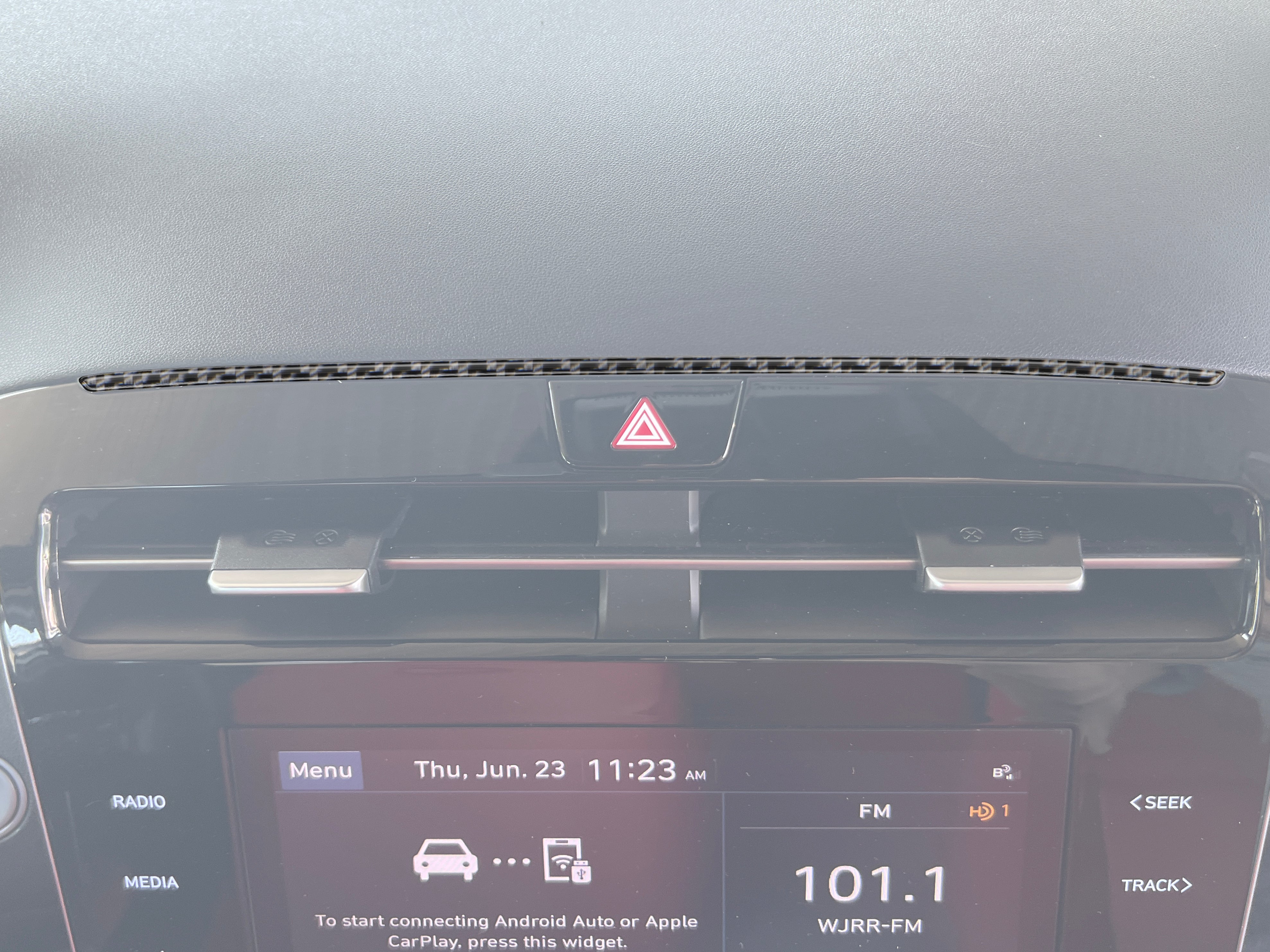 Center Dash Line Accent Trim Fits 2022-2026 Hyundai Santa Cruz