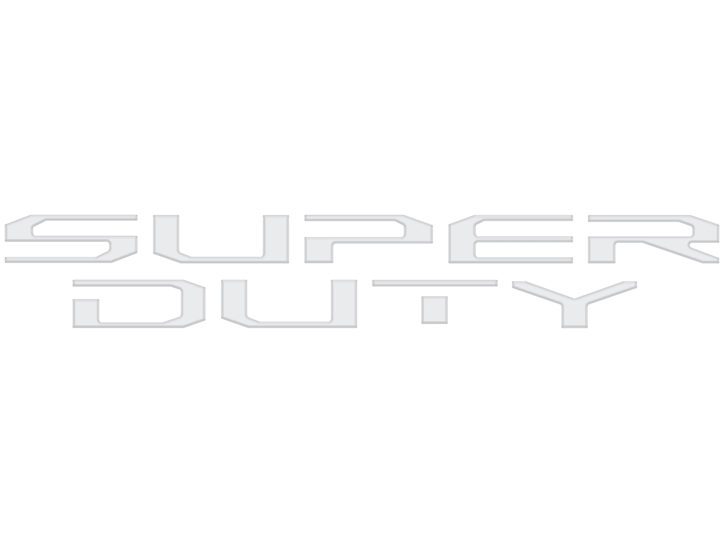Hood Letter Inserts Fits 2023-2026 Ford Super Duty
