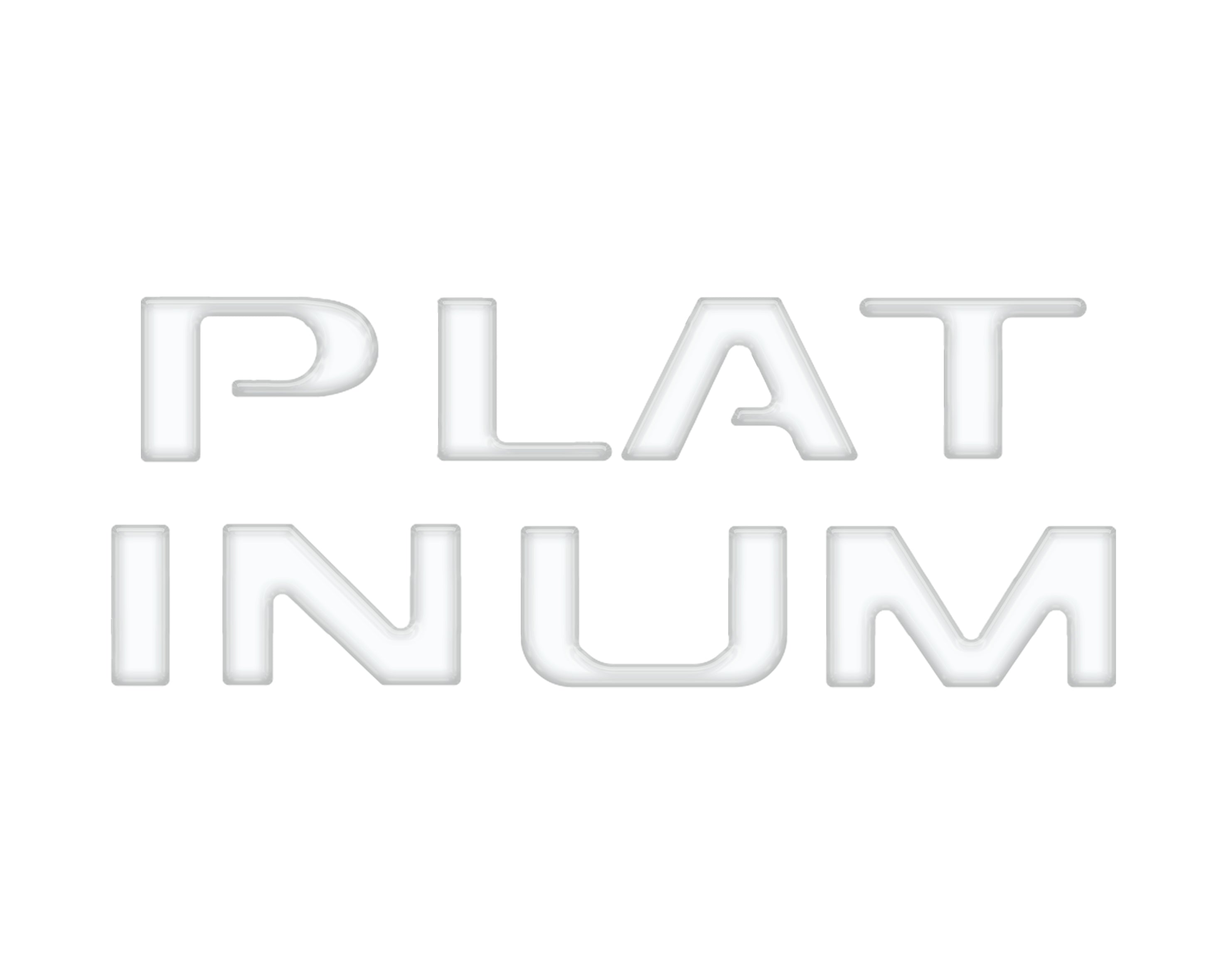 Platinum Tailgate Lettering Kit Fits 2025-2026 Ford Super Duty Platinum