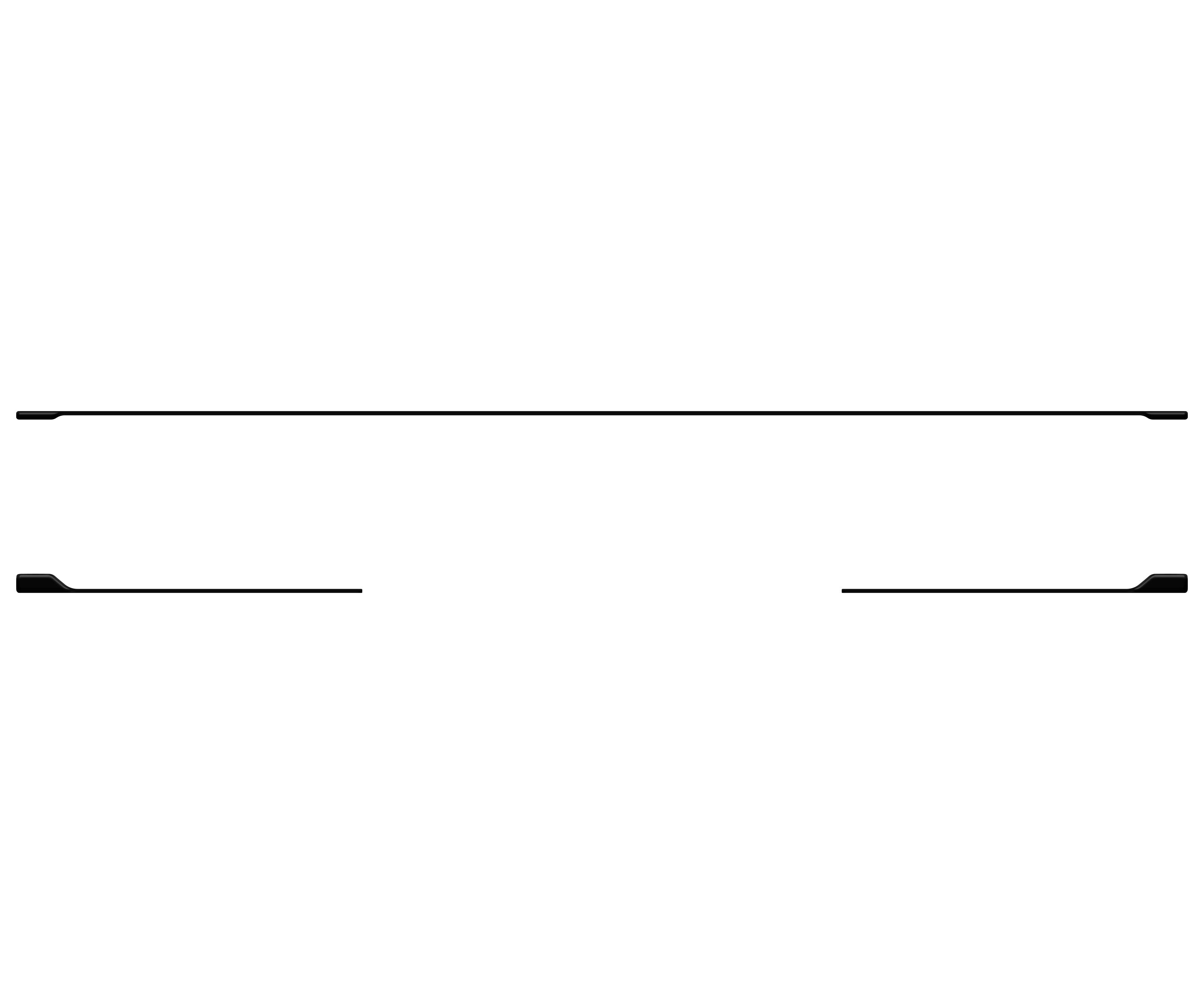 Platinum Tailgate Line Accent Trim Fits 2023-2024 Ford Super Duty