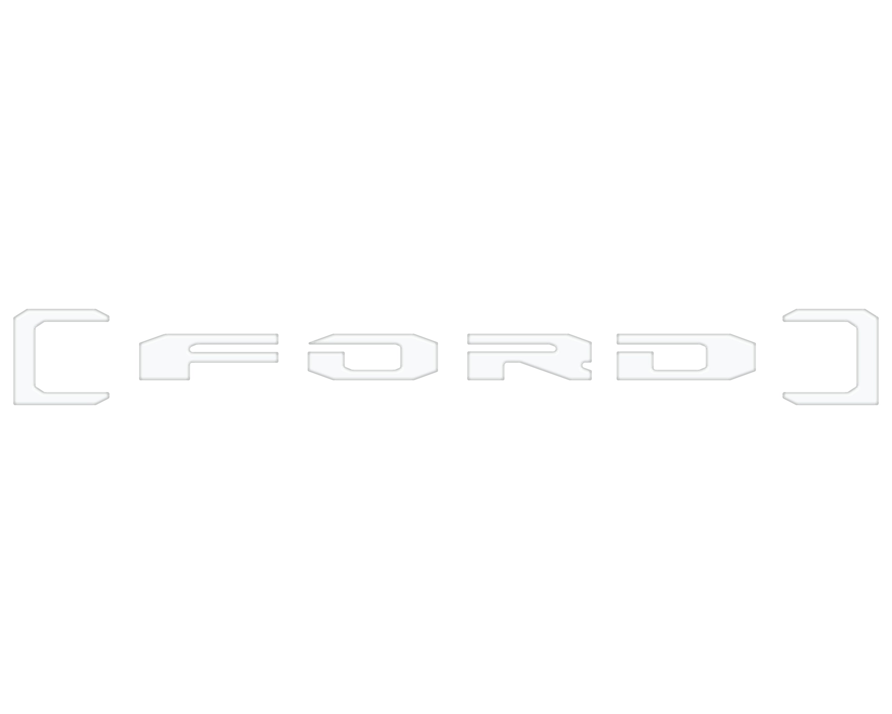 Upper Glove Box Letter Overlays Fits 2023-2026 Ford Super Duty