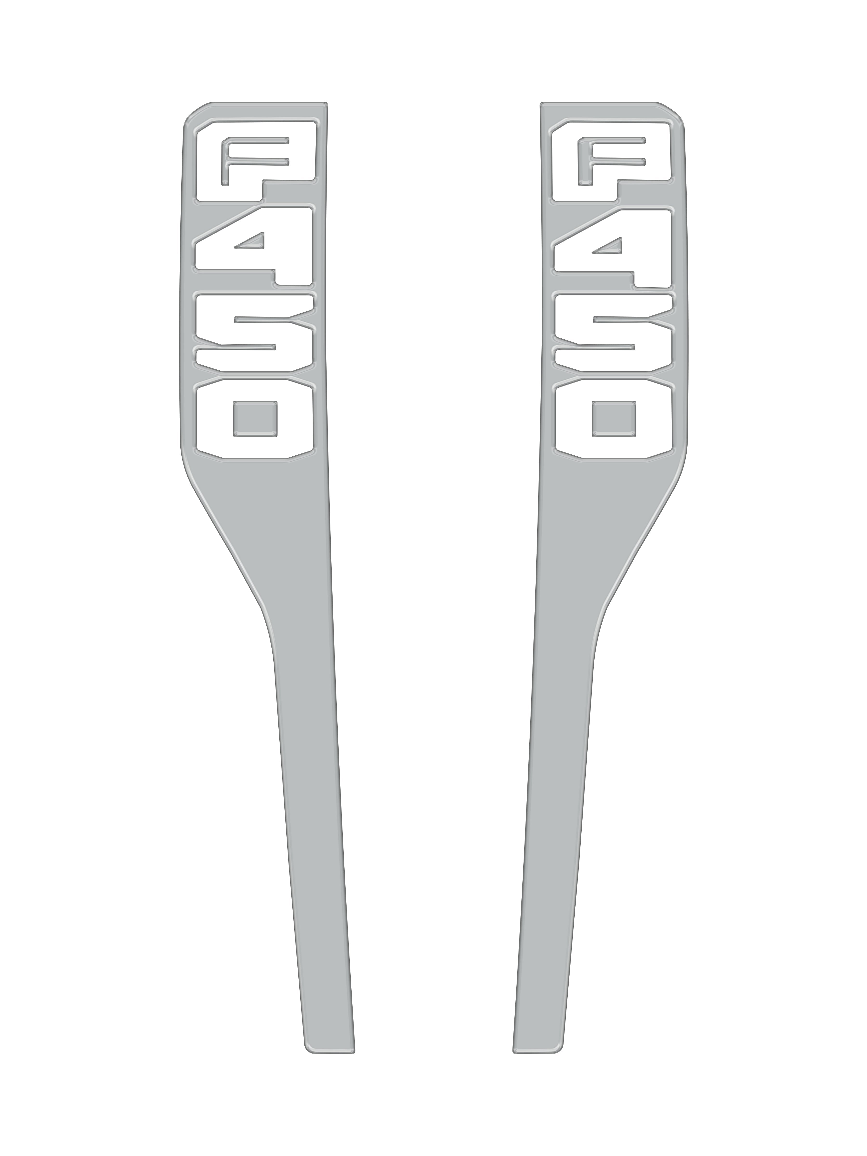 Front Fender Emblem Overlays Fits 2023-2026 Ford Super Duty