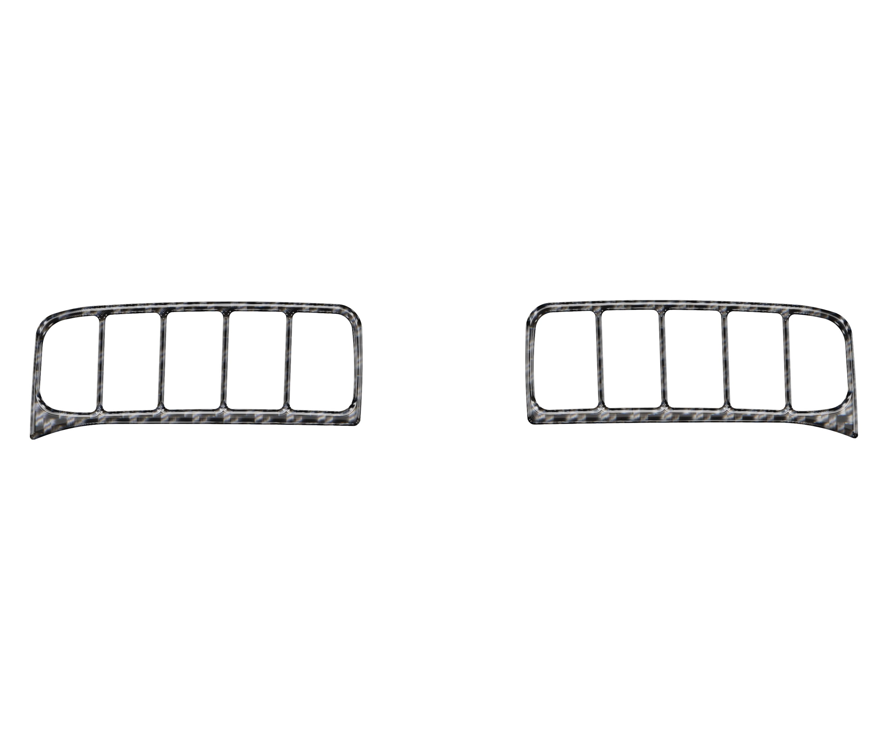Upper A/C Vent Accent Overlays Fits 2019-2021 Chevrolet Silverado