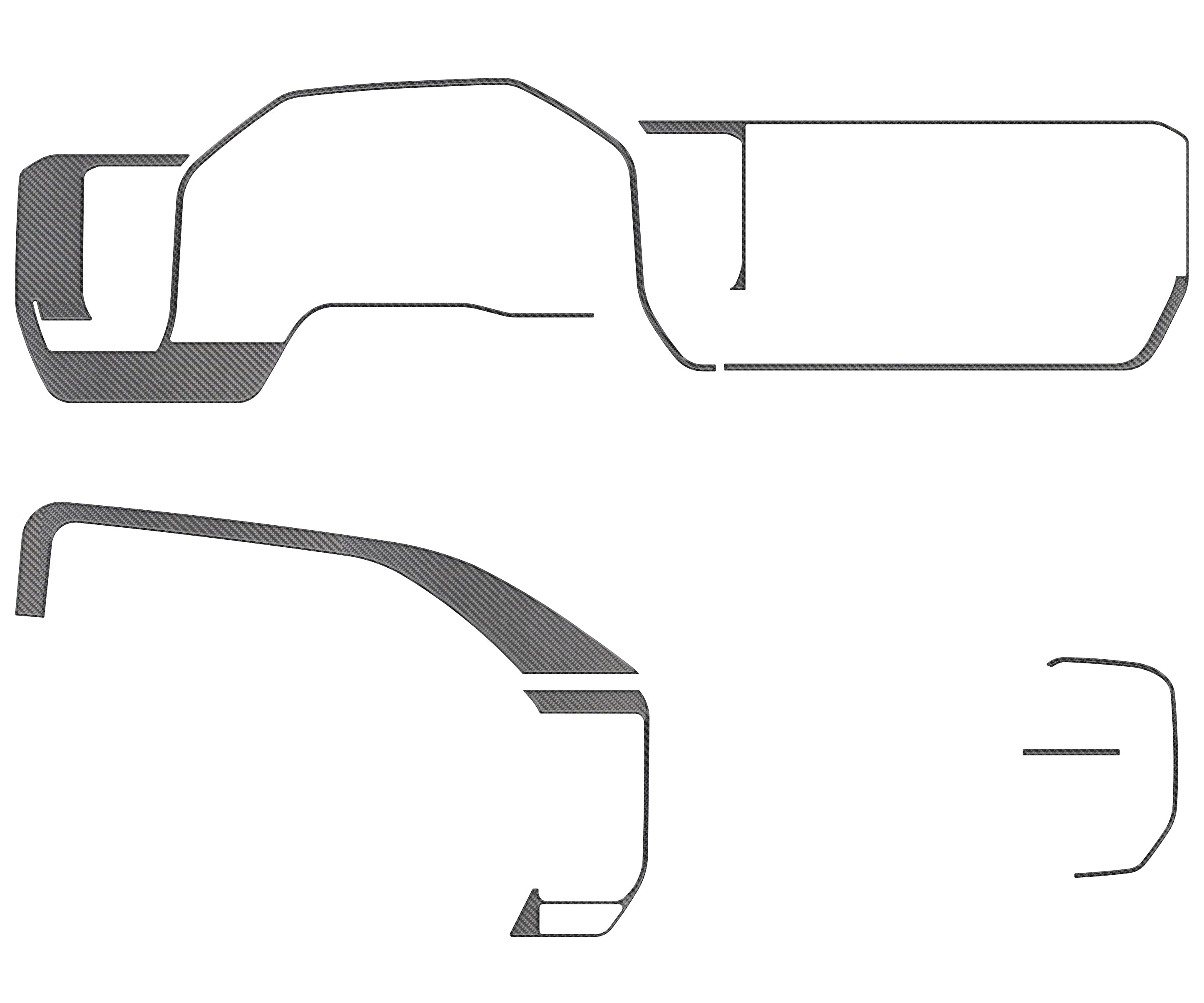 Dash Accent Trim Fits 2022-2026 Chevrolet Silverado