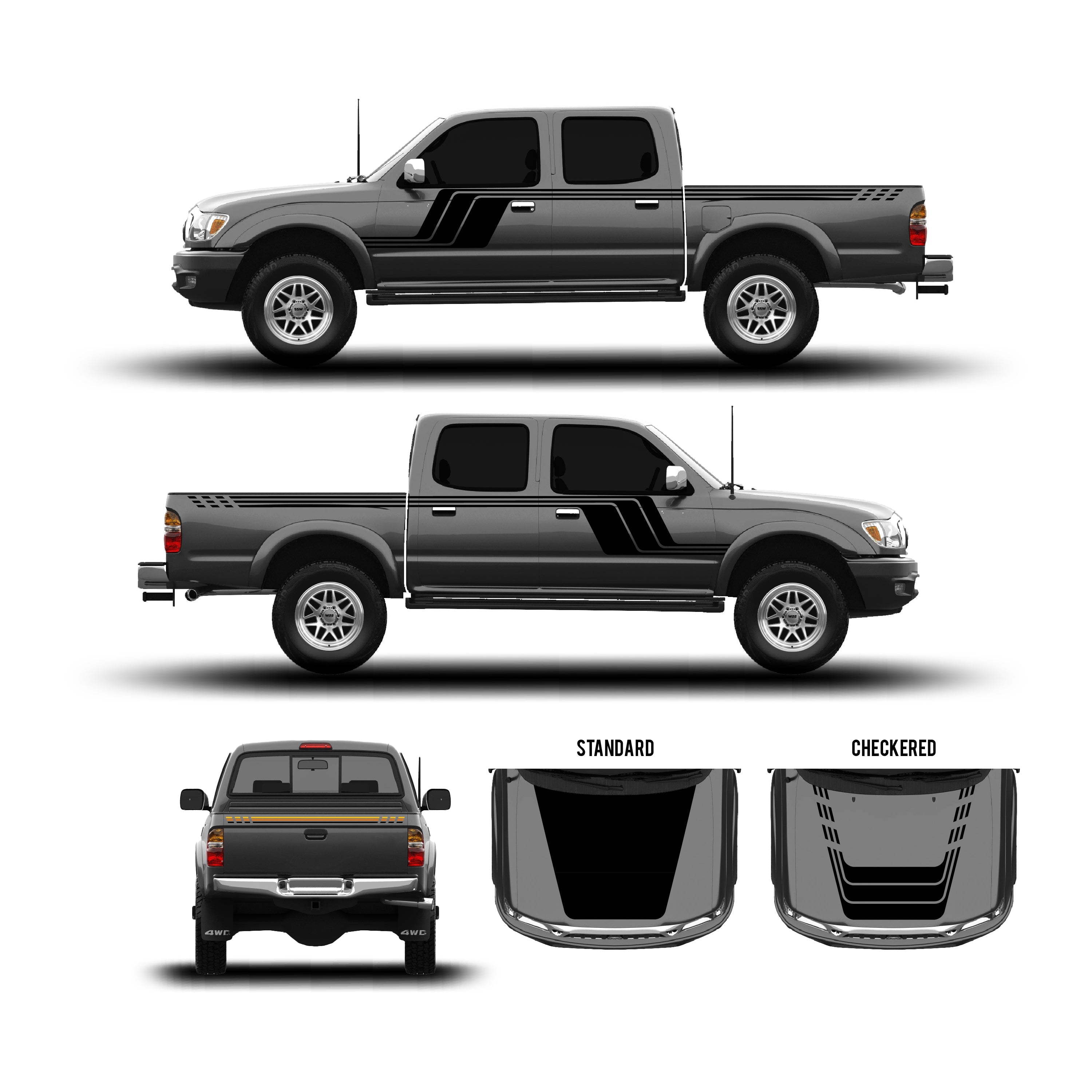 2001-04  Checkered Stripe Kit For Tacoma