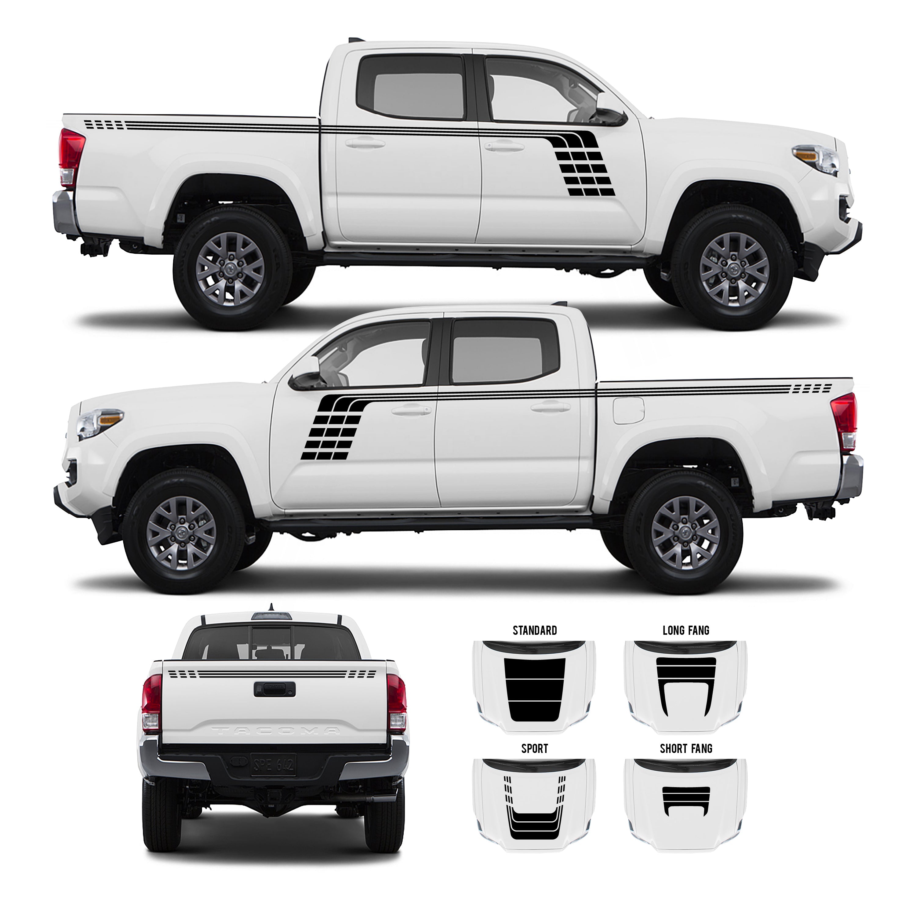 2016-23  Checkered Stripe Kit For Tacoma