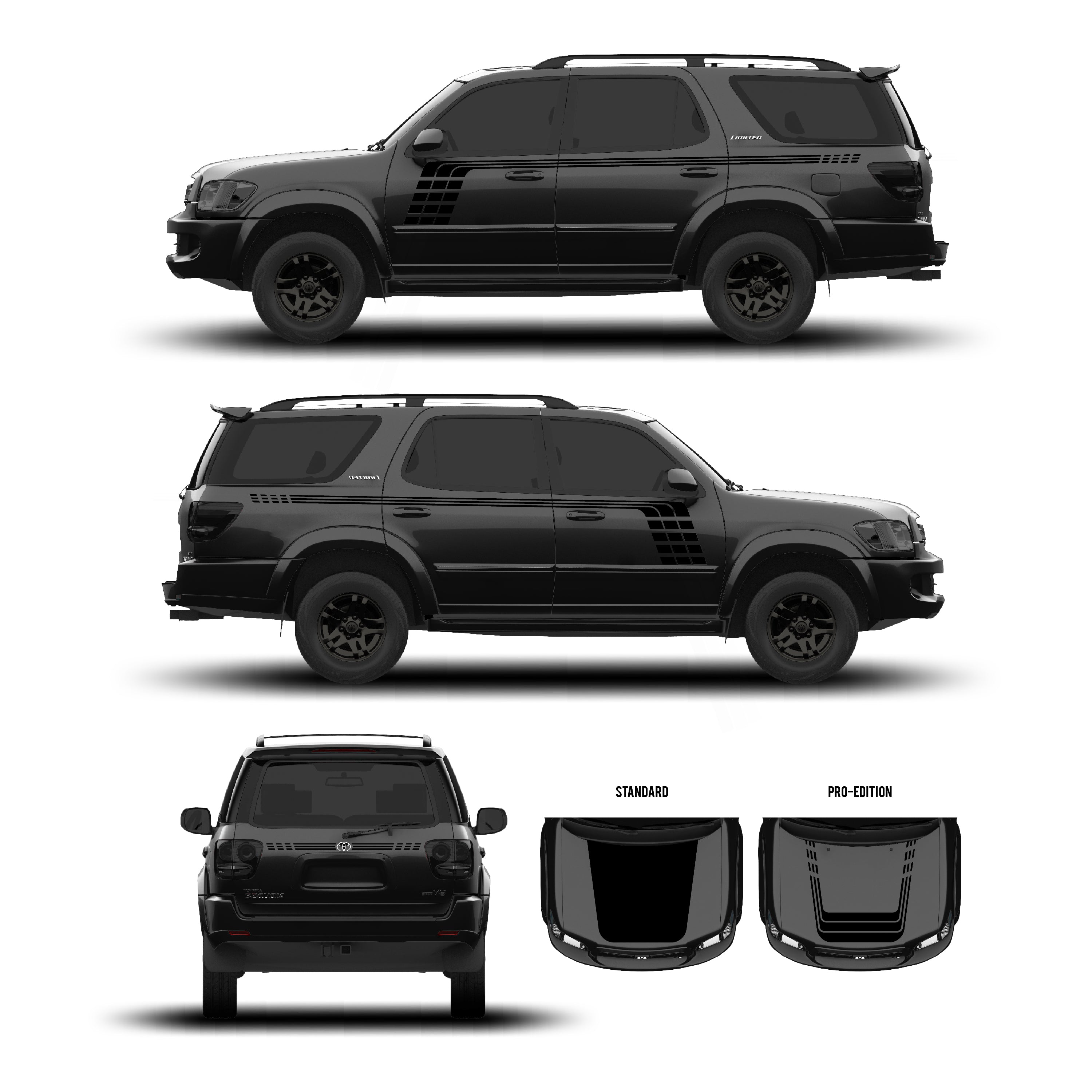 2001–07  Checkered Stripe Kit For Sequoia