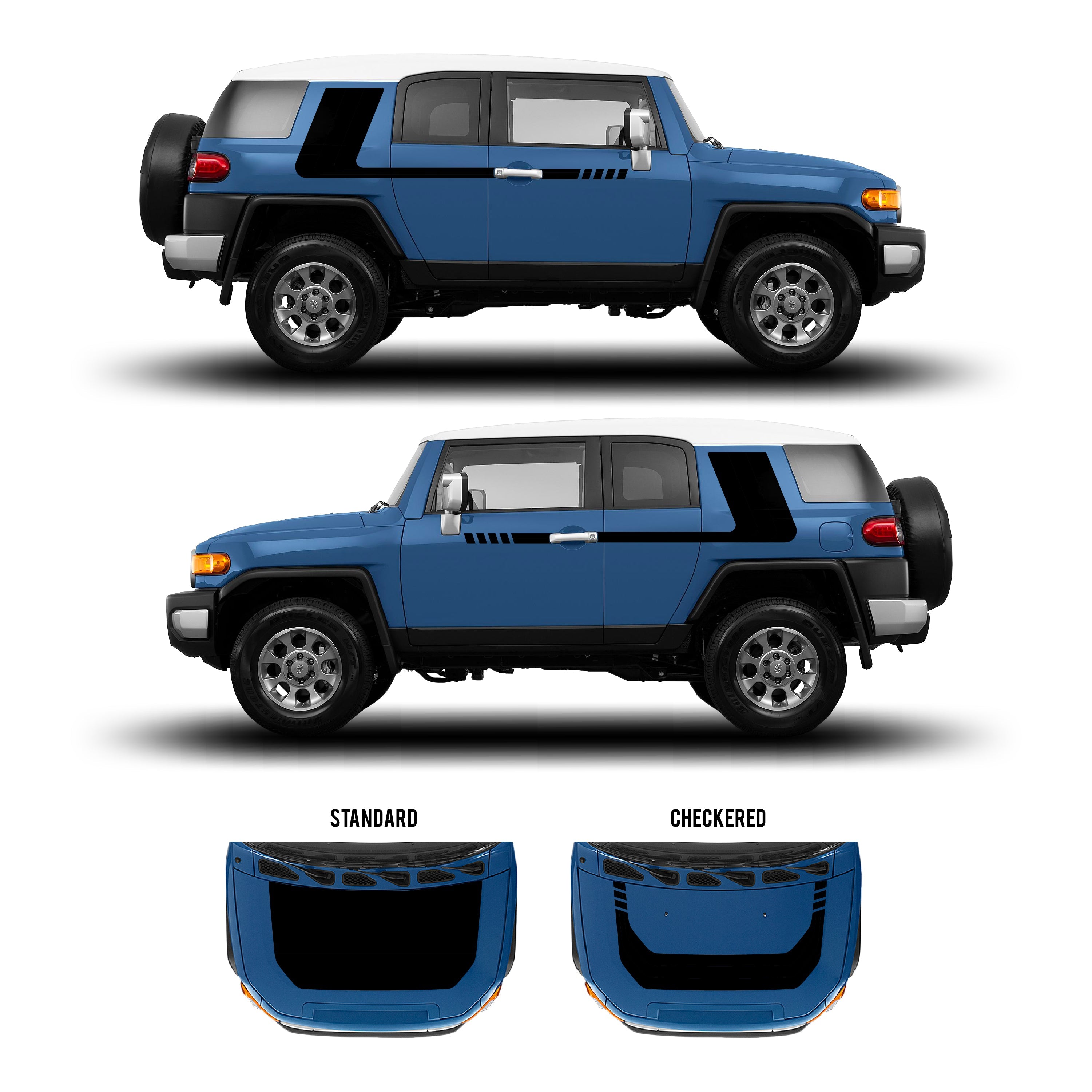 2007-14 Checkered Stripe Kit For FJ Cruiser