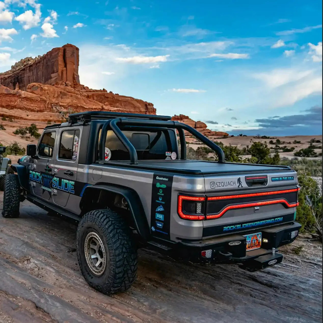 Racetrack LED Tailgate Panel Light For 2020-2025 Jeep Gladiator JT
