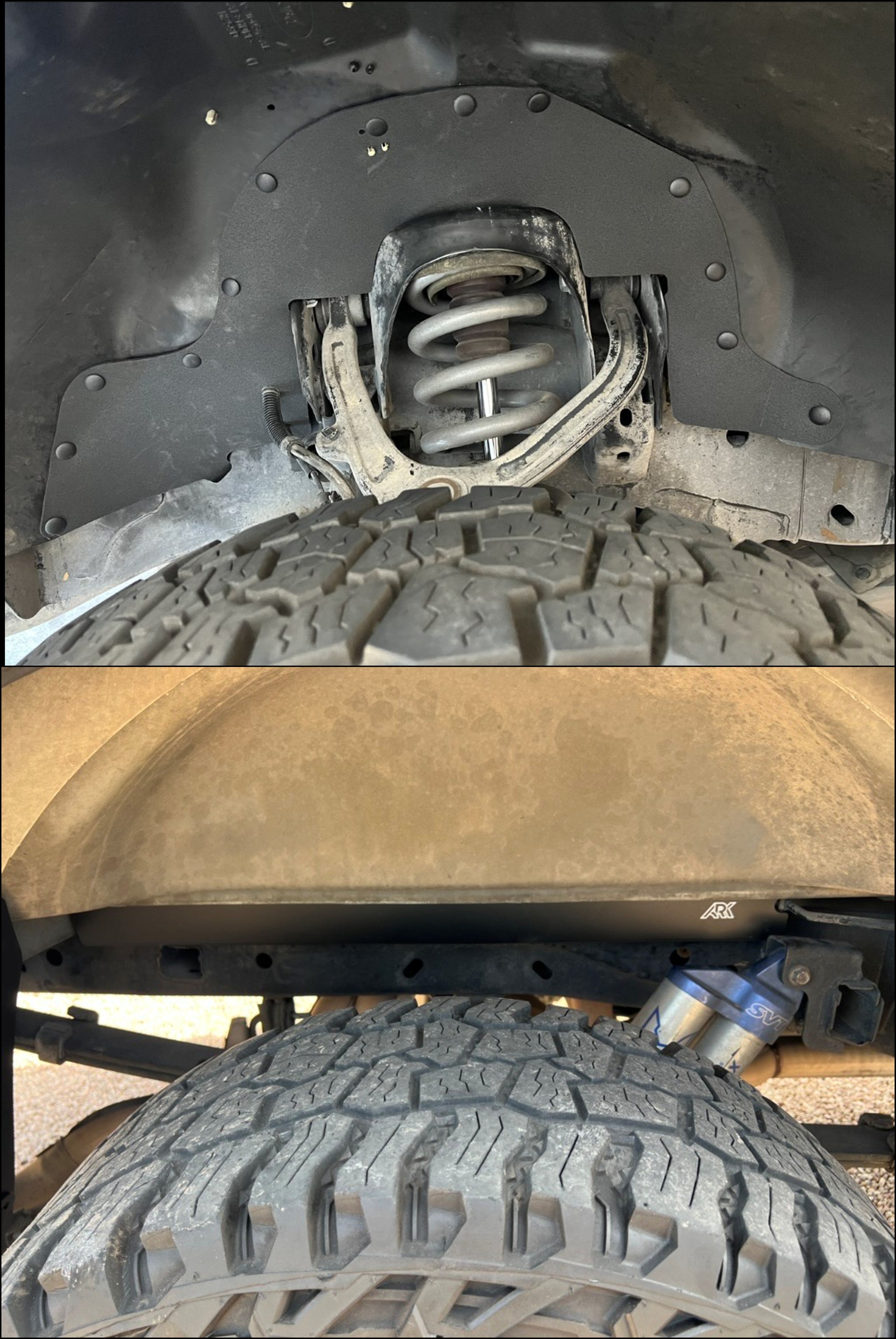 TriXpoly Splash Guards Full Set & Rear Bed Gap Fillers For 2010-2014 Ford Raptor