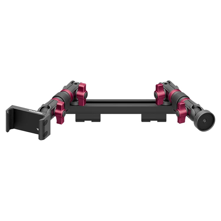 2019-2023 Ford Ranger (WITHOUT Switch Panel) Tackform Slim Track Dash Bracket With 20LITE Phone Holder & Midland Magnetic CB Radio Mic Holder