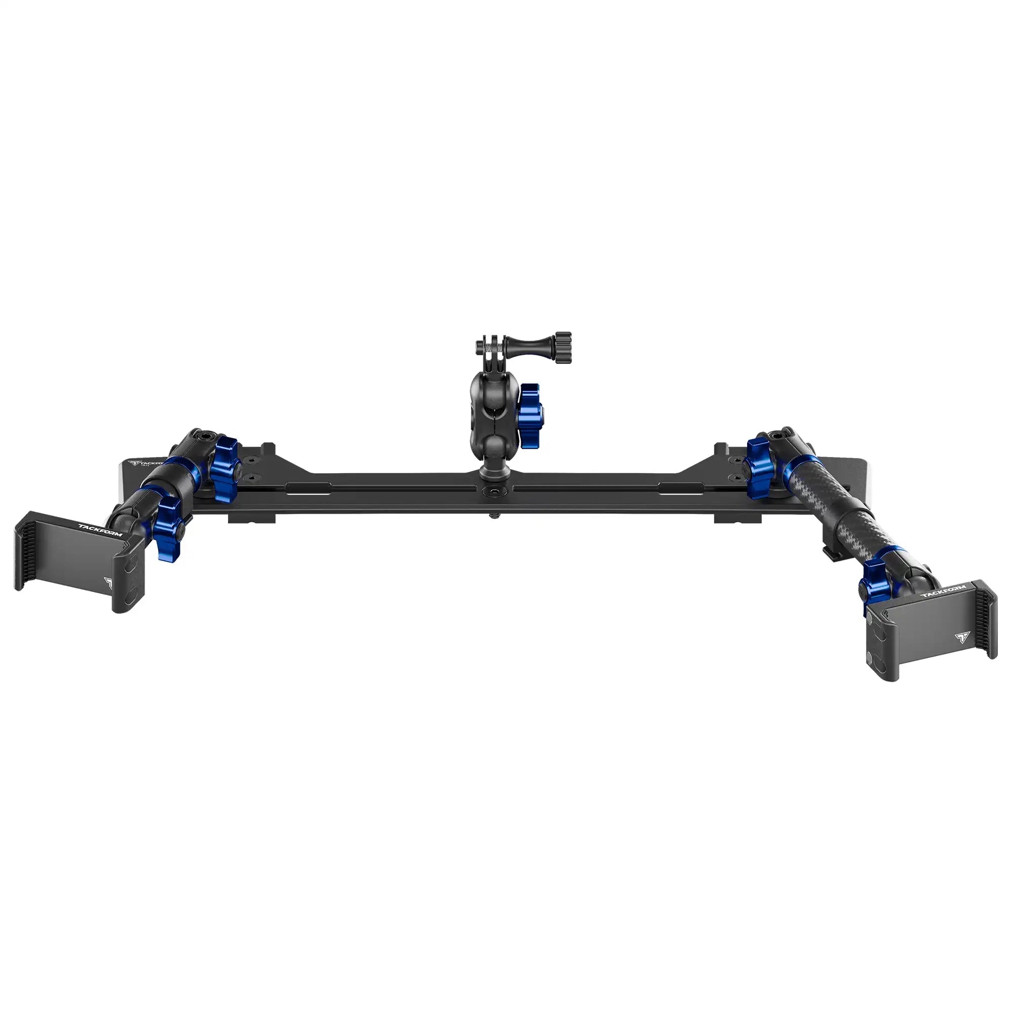 2021-2026 Ford Bronco & Bronco Raptor (Non-Sport) Tackform Slim Track Dash Bracket With Dual 20LITE Phone Mounts & GoPro Mount