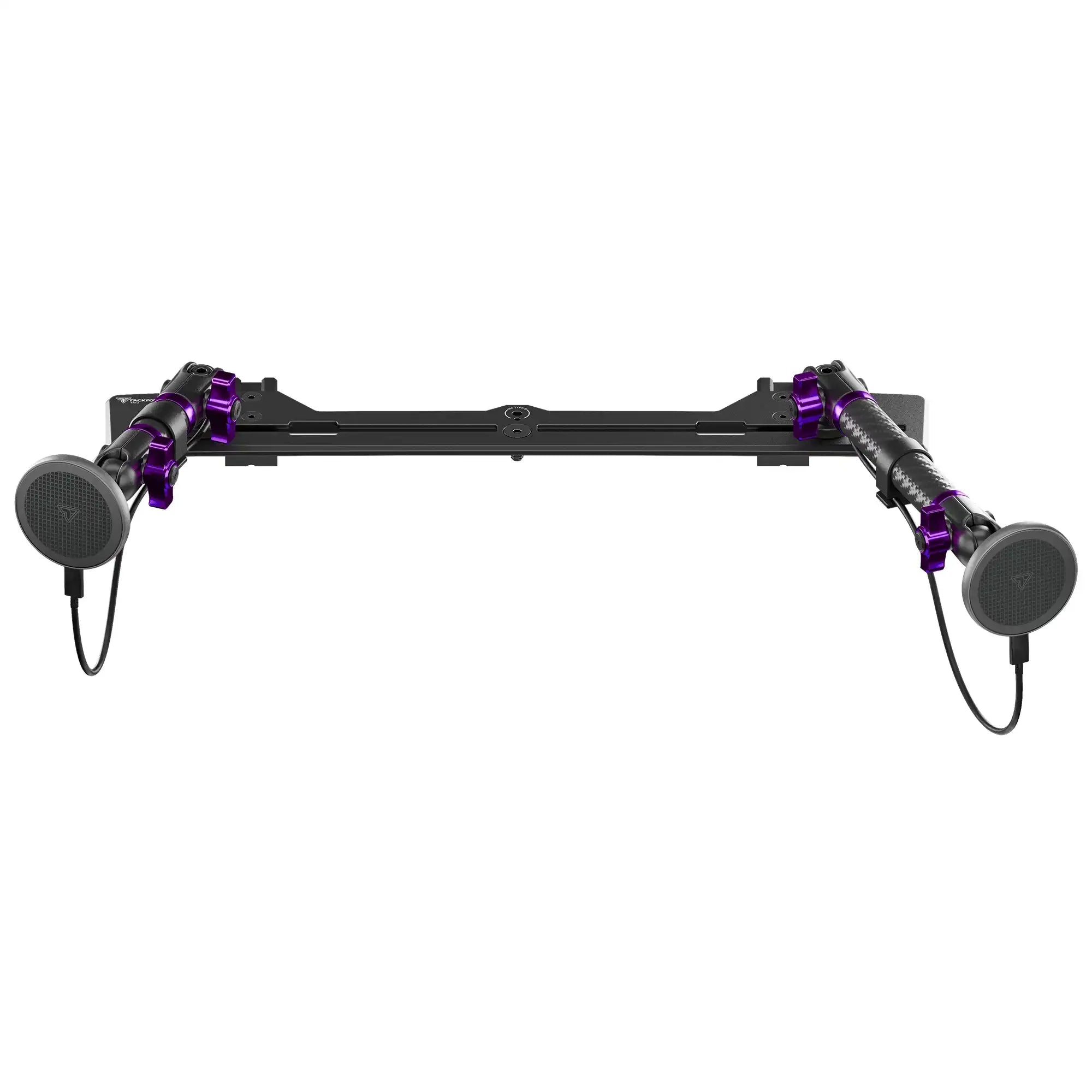 2021-2026 Ford Bronco & Bronco Raptor (Non-Sport) Tackform Slim Track Dash Bracket With Dual MagSafe Charging Phone Mounts