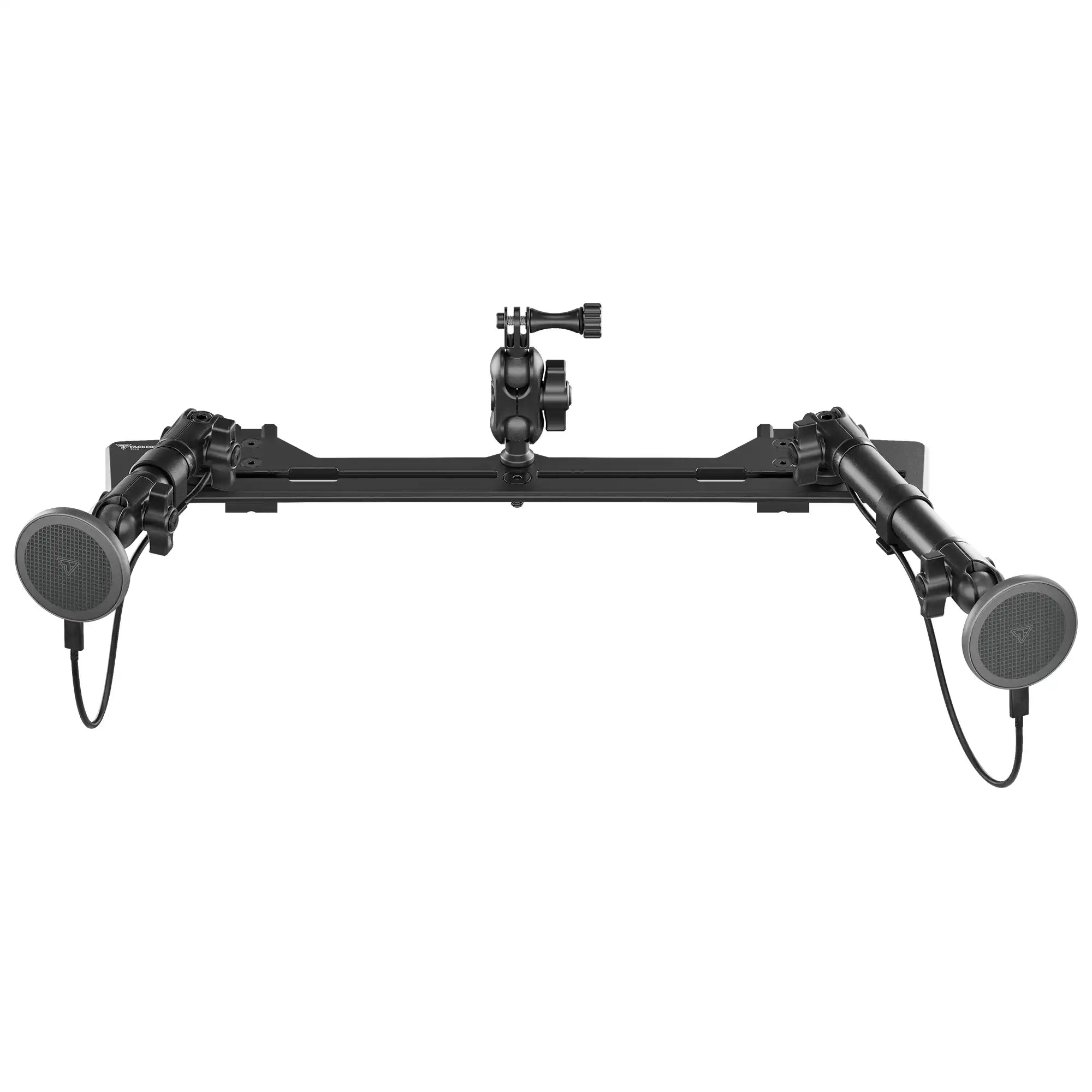 2021-2026 Ford Bronco & Bronco Raptor (Non-Sport) Tackform Slim Track Dash Bracket With Dual MagSafe Charging Phone Mounts & GoPro Mount