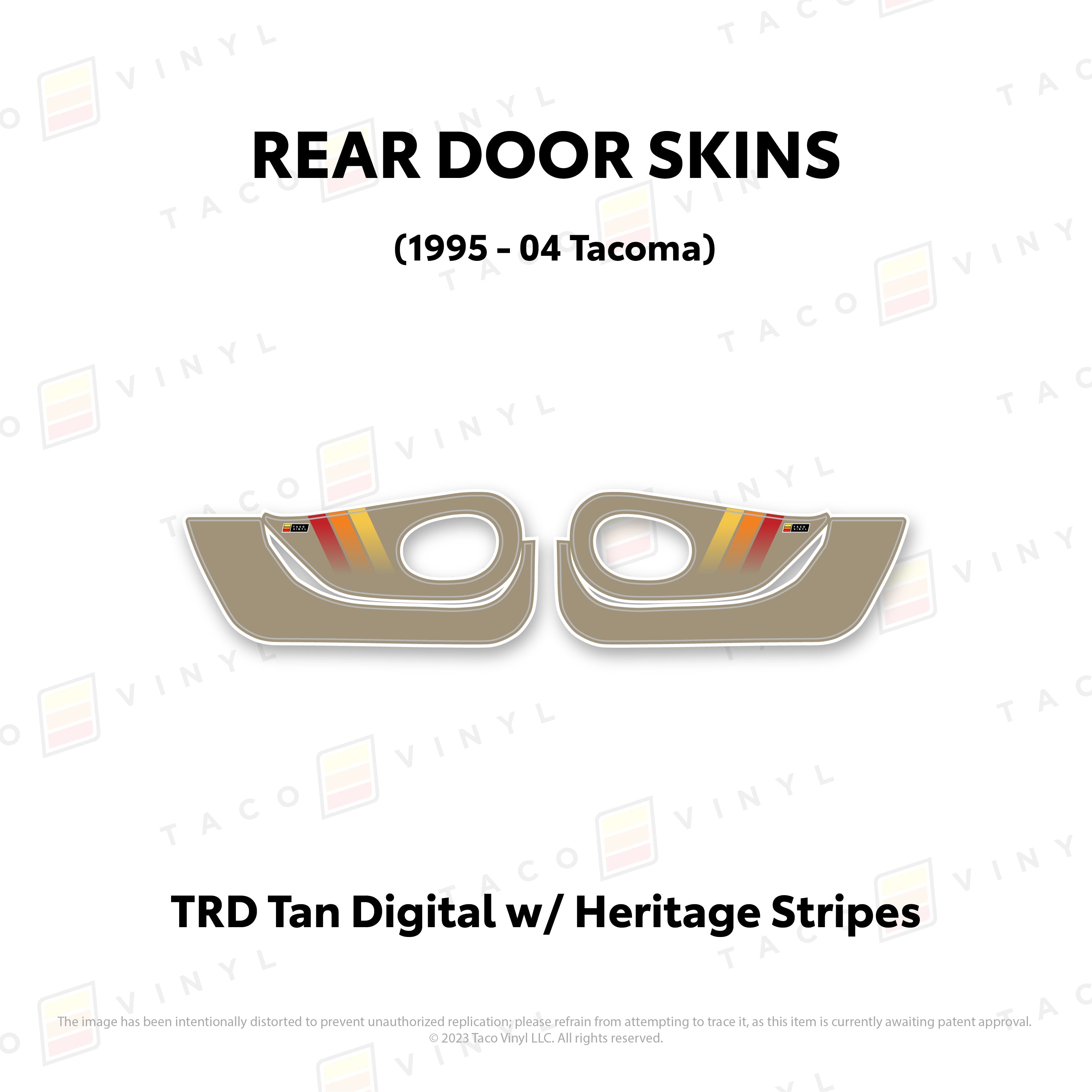 1995-04  Door Skins (Lower Section) For Tacoma