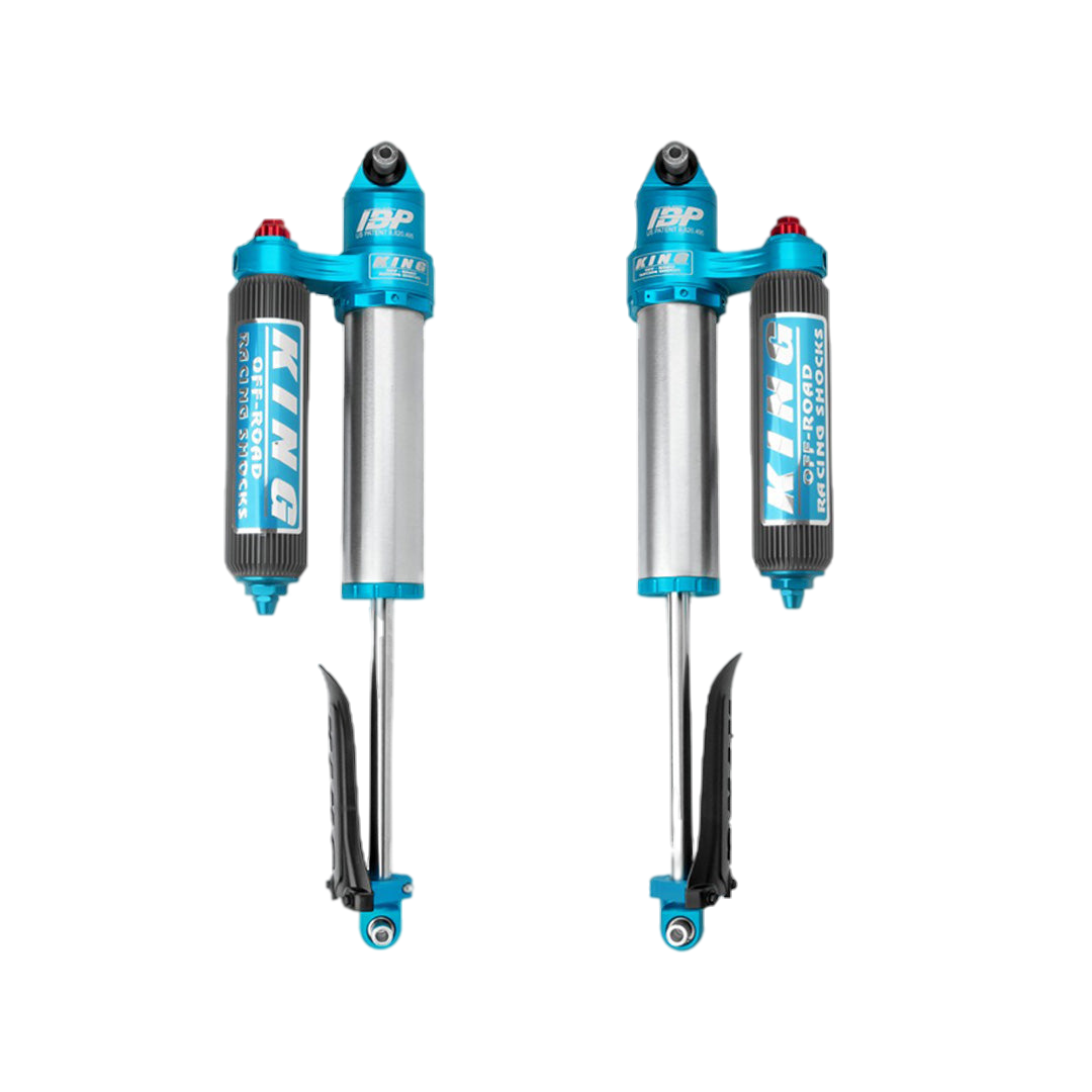 King 3.5 IBP rear shocks for 2021-2023 Ram 1500 TRX. High-performance, tunable suspension components designed for rugged off-road conditions.