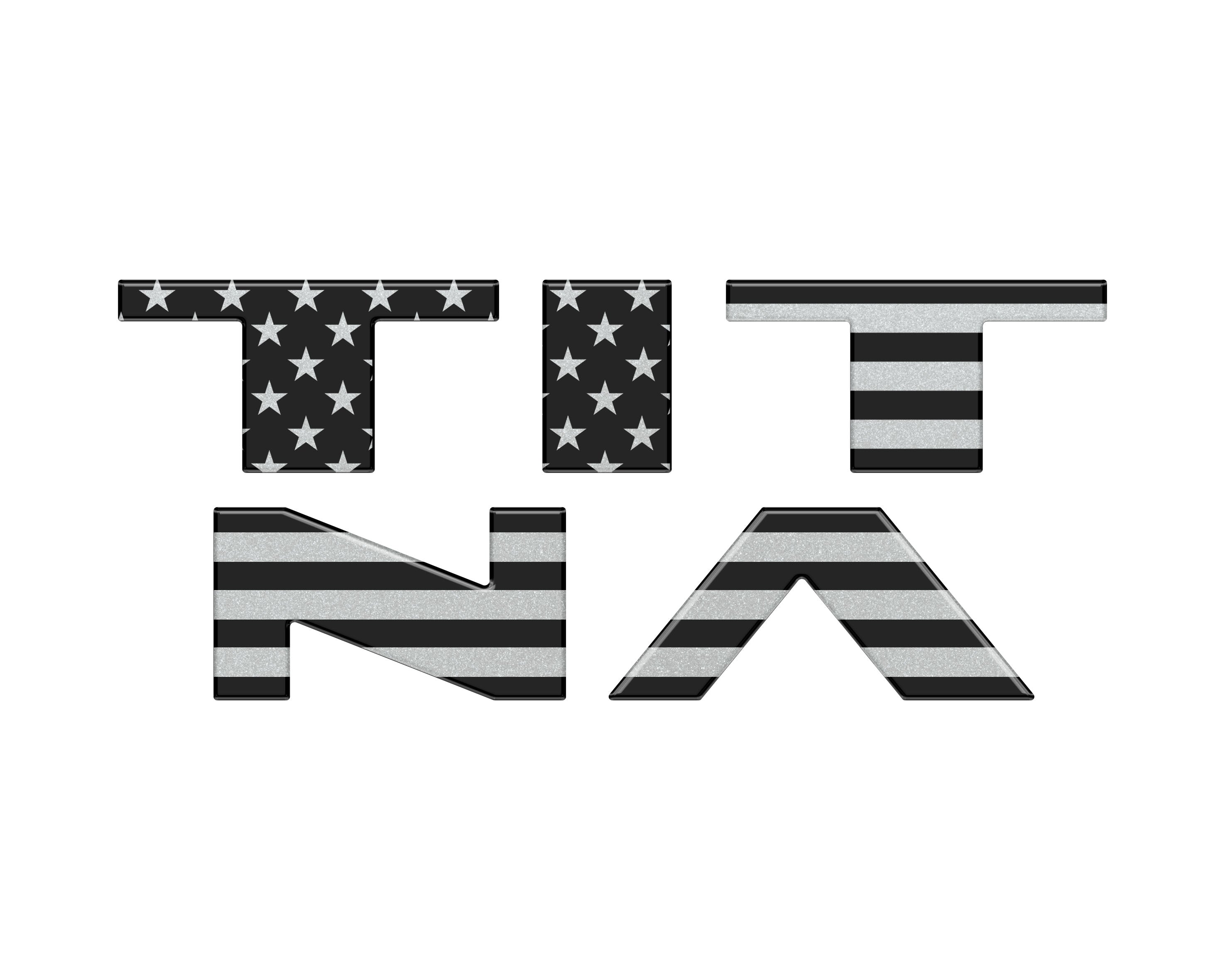 Tailgate Letter Emblem Overlays Fits 2022-2024 Nissan Titan