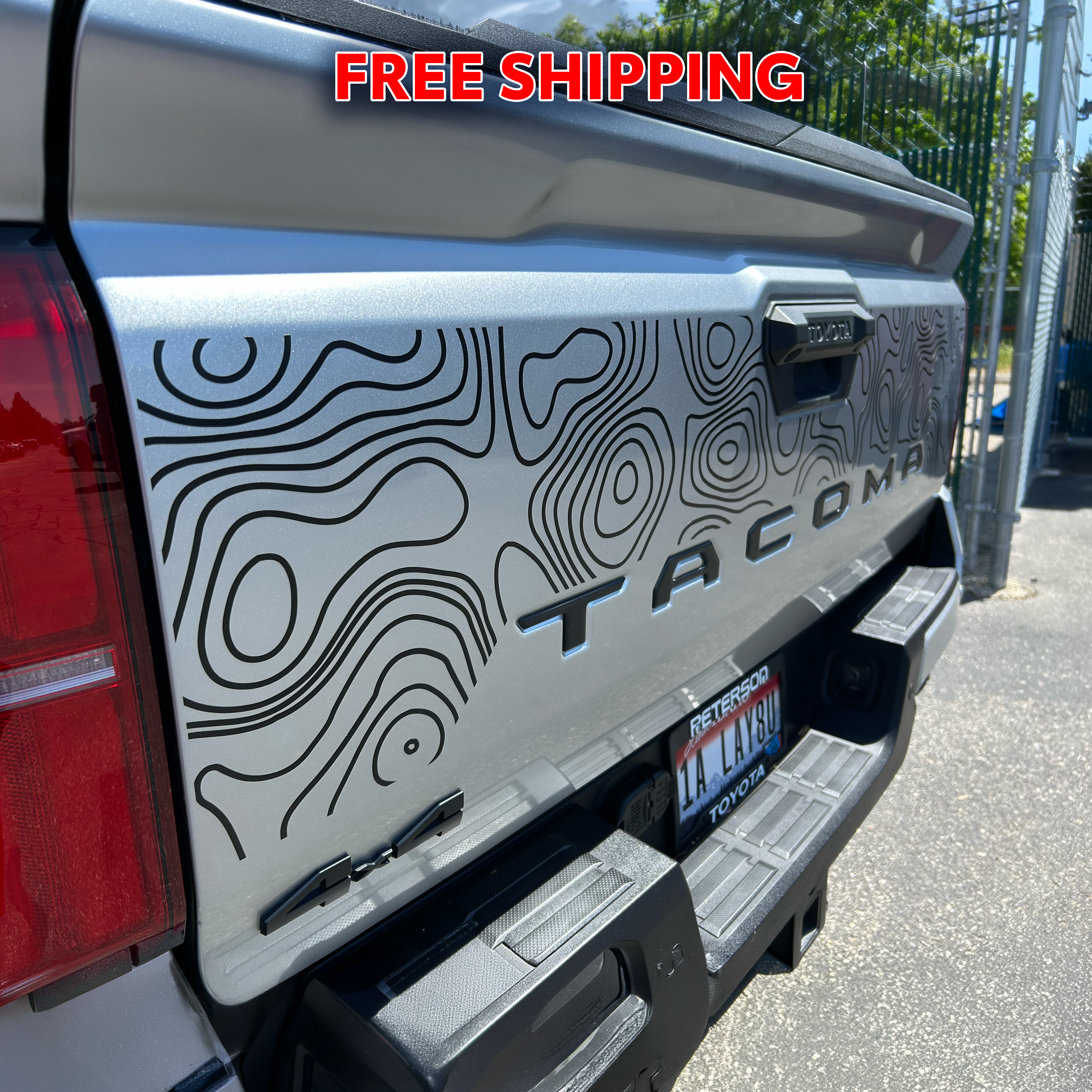 2024+  Tailgate Topo Decal For Tacoma