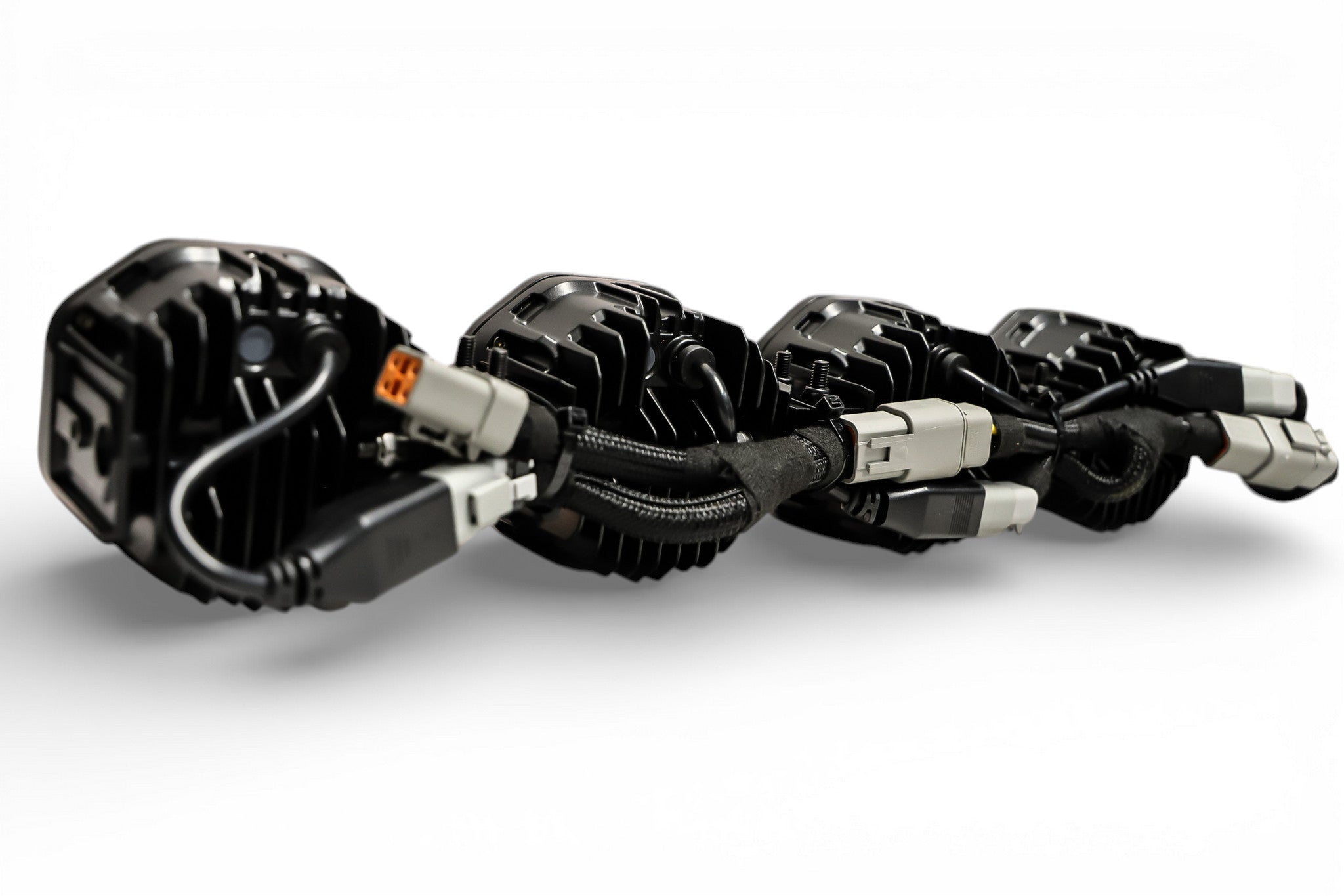 2 Light U-Con Interlocking Off Road LED Pod With Amber or White DRL Running Light