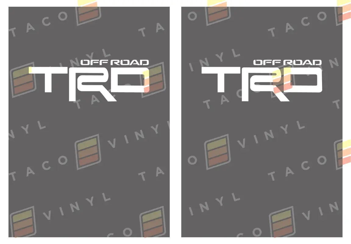 Alpha Bed Decals featuring Two TRD Off-Road Decals for a rugged look