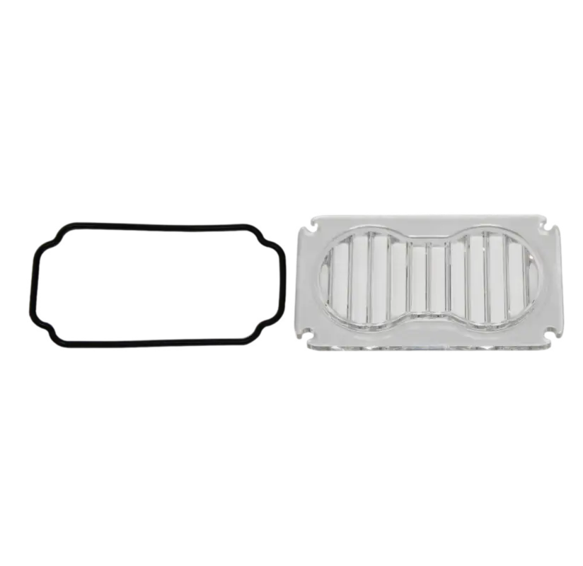 Rectangular grill and gasket for Baja Designs S2 Lens Kit replacement parts