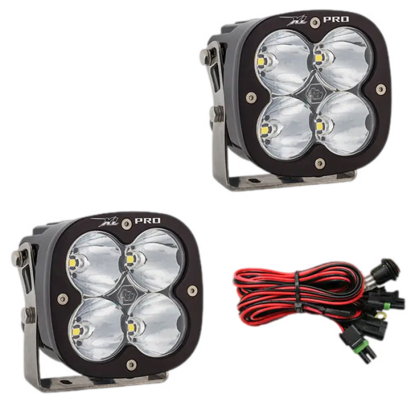 Off-road LED light kit with Baja Designs XL Pro LED Lights for driving combo illumination