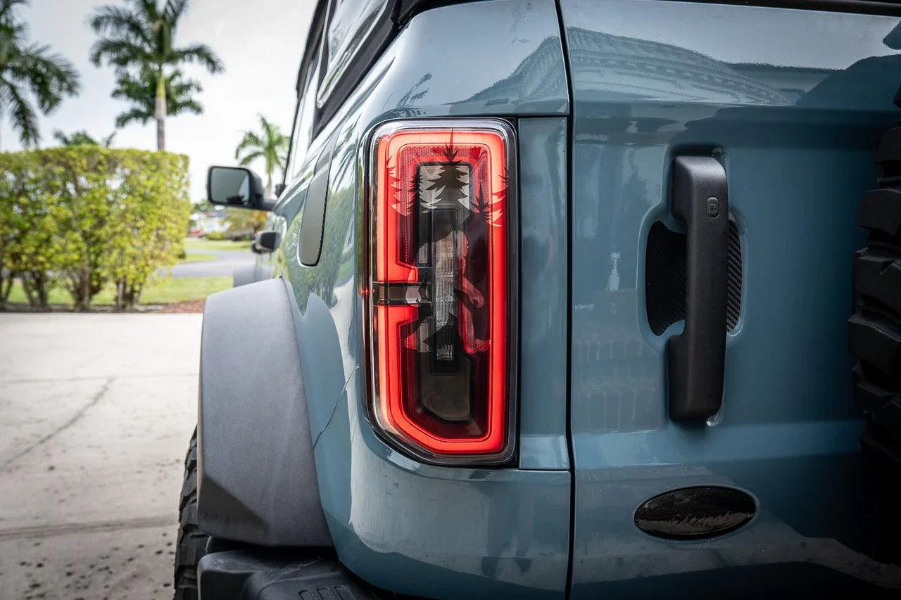 Bigfoot aka Sasquatch in the Woods Tail Light Overlays For 2021+ Bronco