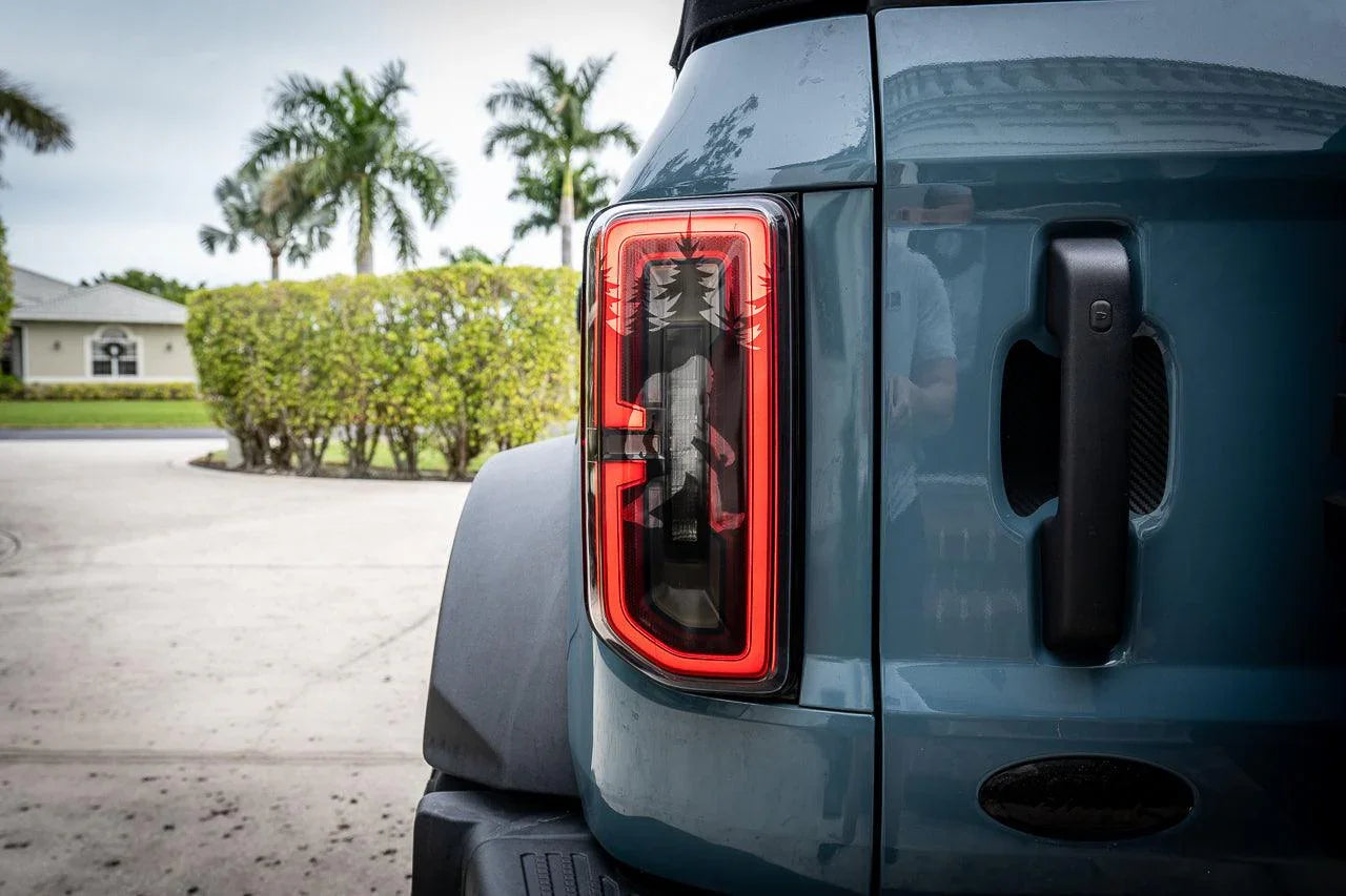 Bigfoot aka Sasquatch in the Woods Tail Light Overlays For 2021+ Bronco