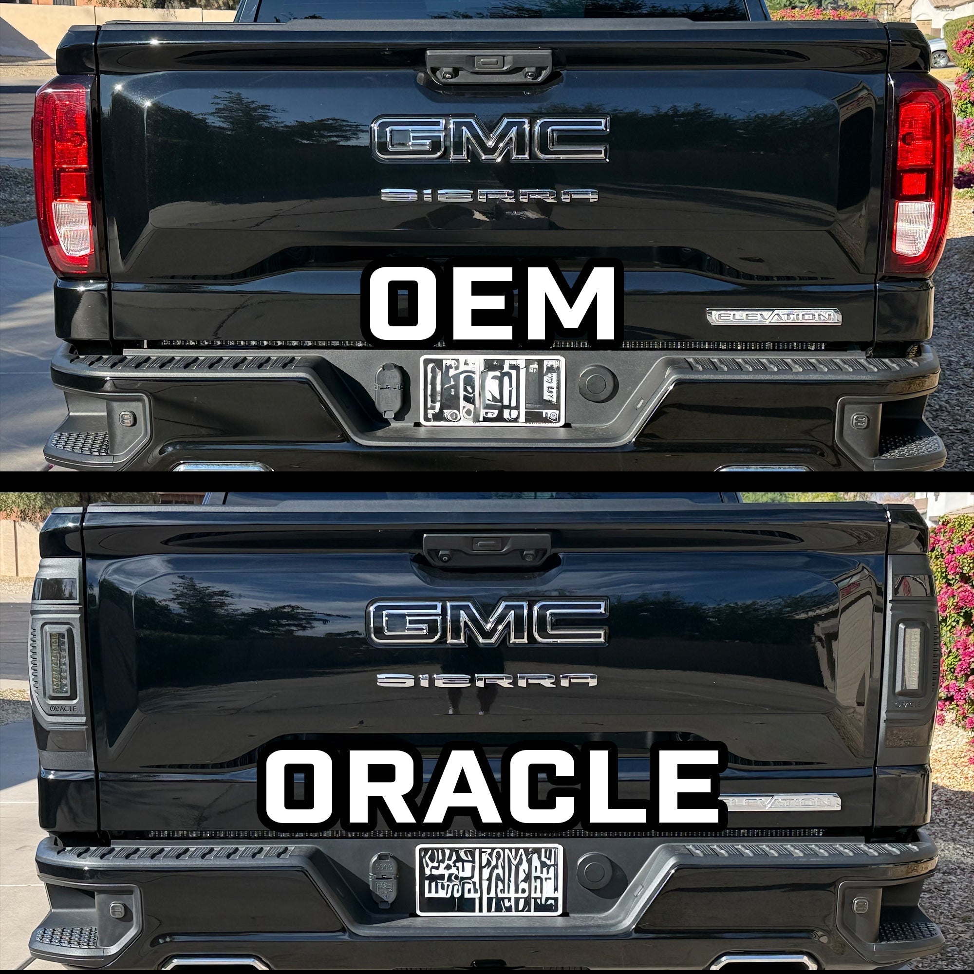Flush Mount LED Tail Lights For 2019-2026 GMC Sierra Sequential Turn Signals Halogen