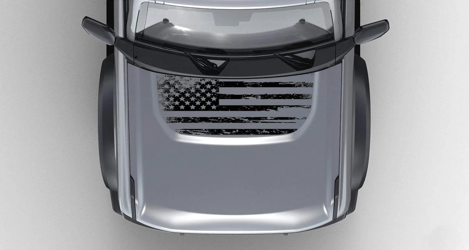 Stealth Clear American Flag Hood Overlay For 2021+ Bronco