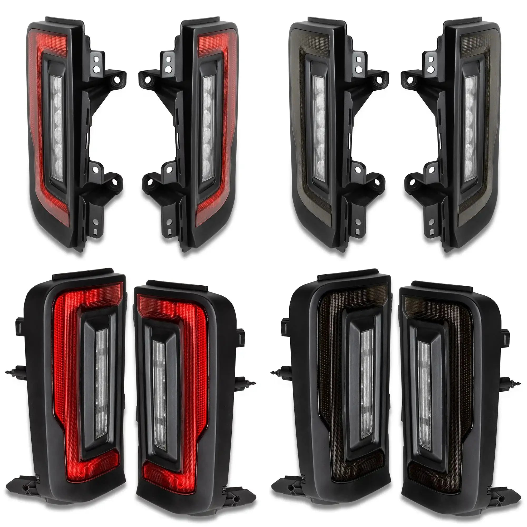 V2 | Flush Mount LED Tail Lights For 2021-2025 Ford Bronco - Low Profile | 1,400 Lumens