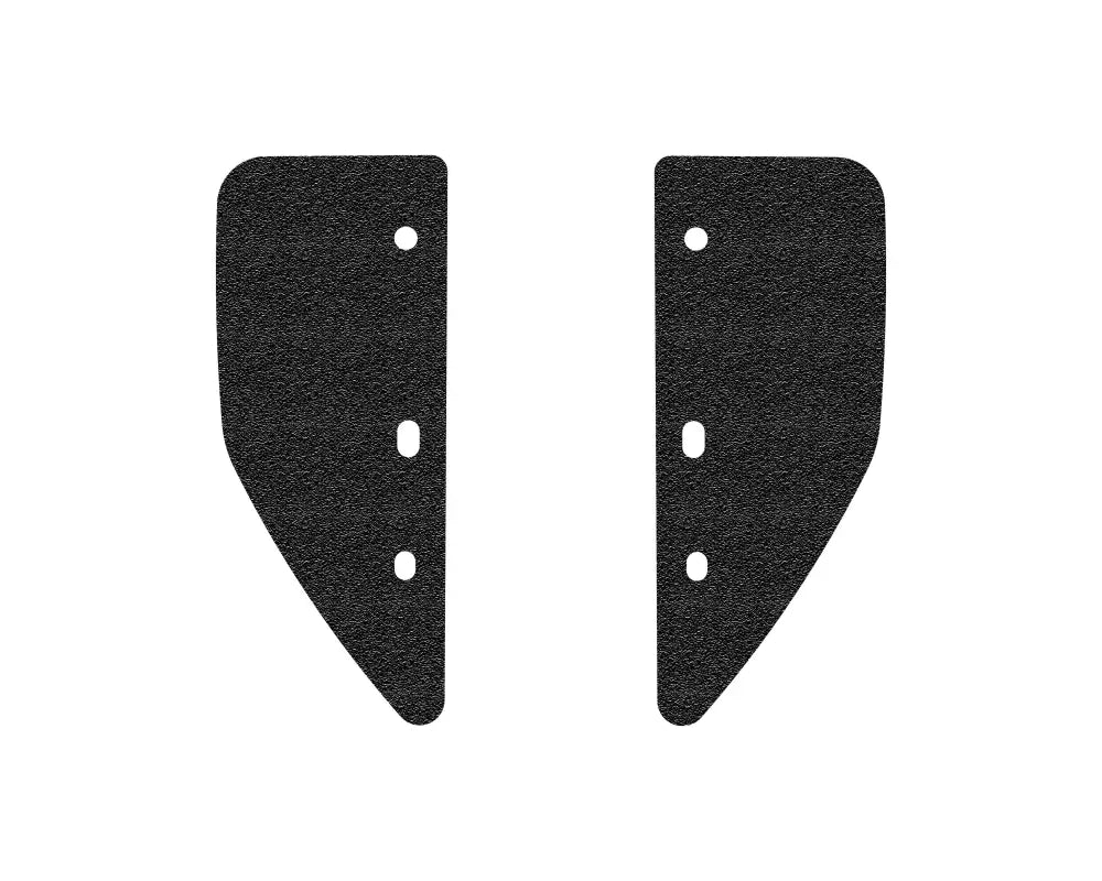 Black perforated bumper end caps mounting plates for Ford Bronco 2021-2024