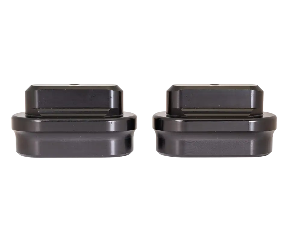 Carli Suspension front bump stop drops for 2014+ Dodge Ram 2500 Diesel, designed to prevent suspension over-compression.