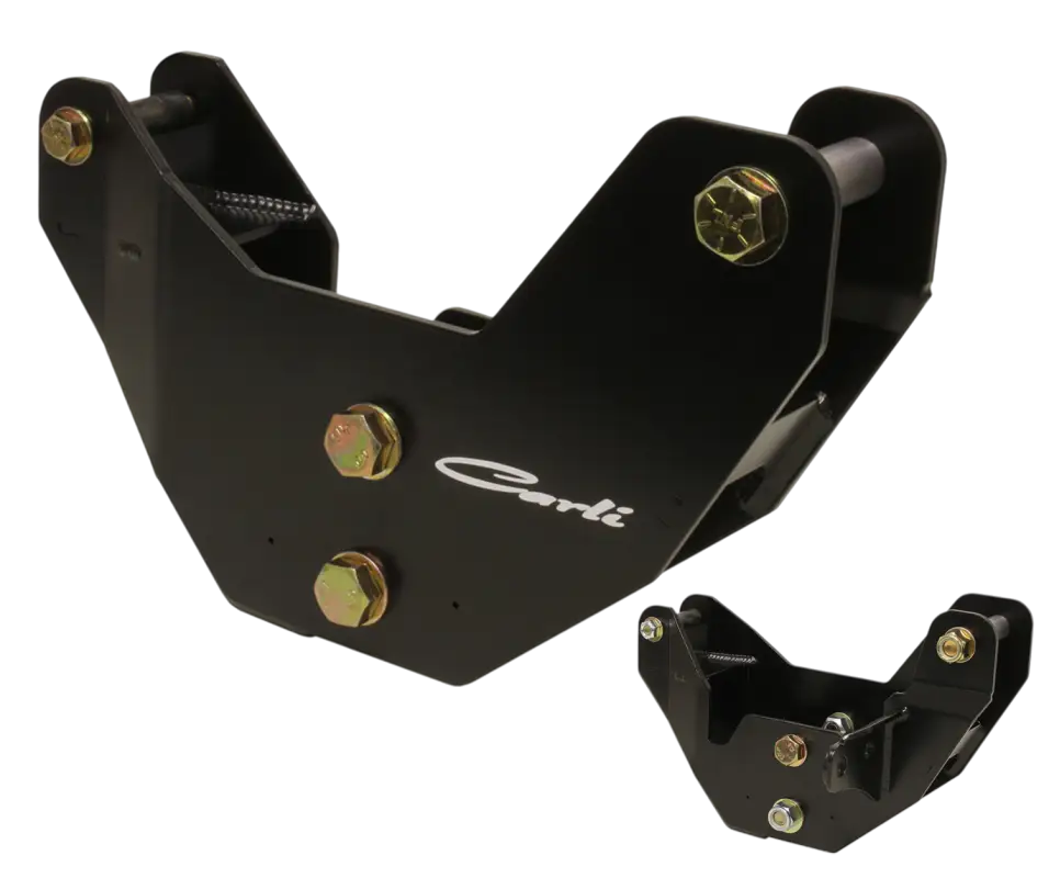 Carli Suspension rear coil spring correction brackets for 2014+ Dodge Ram 2500 Diesel, optimizing spring geometry for lifted setups.