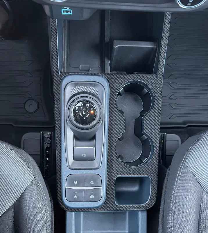 Center console surround accent overlay for Ford Maverick 2022-2024