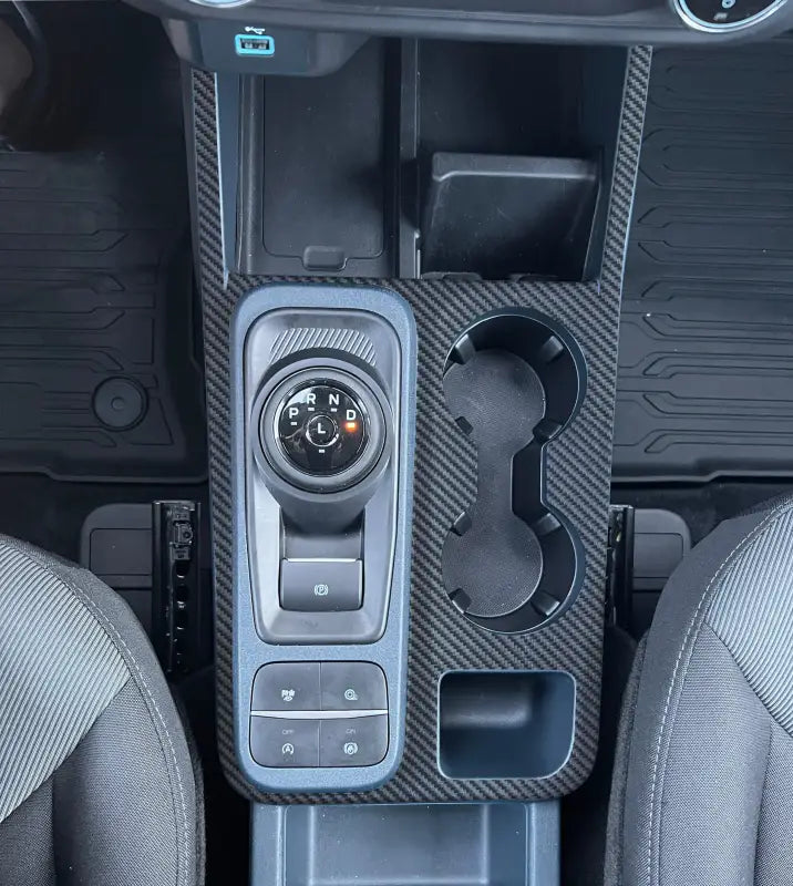 Center console with carbon fiber trim for Ford Maverick 2022-2024 center console surround