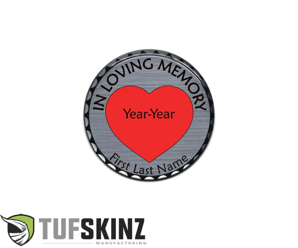 Custom Rated Badge memorial coin with heart for Jeep aftermarket accessories