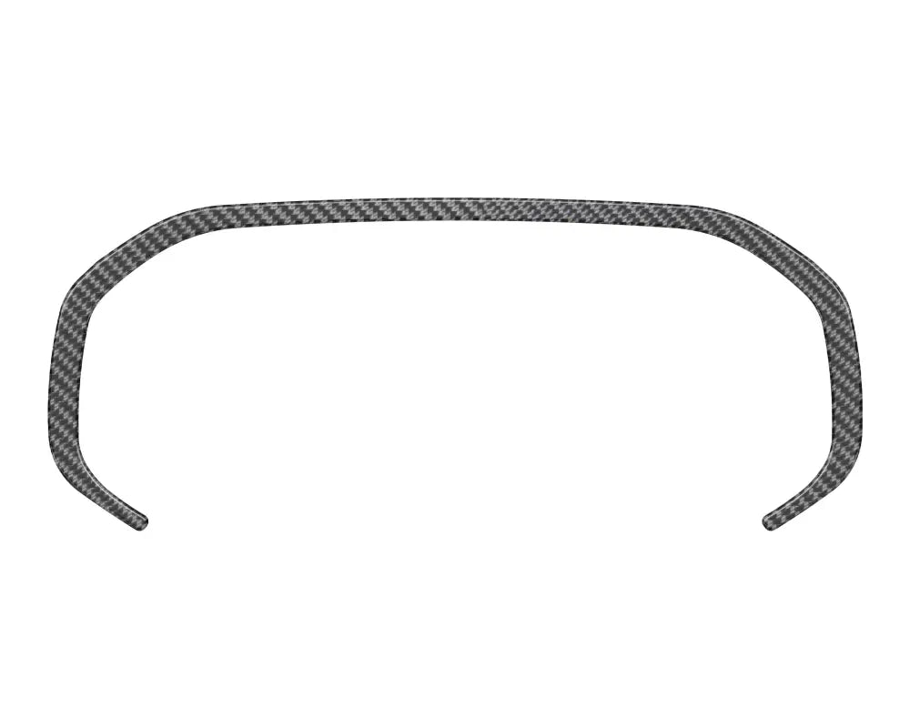 Carbon fiber trim piece for dashboard accent overlay in 2021-2024 Ford Bronco Sport