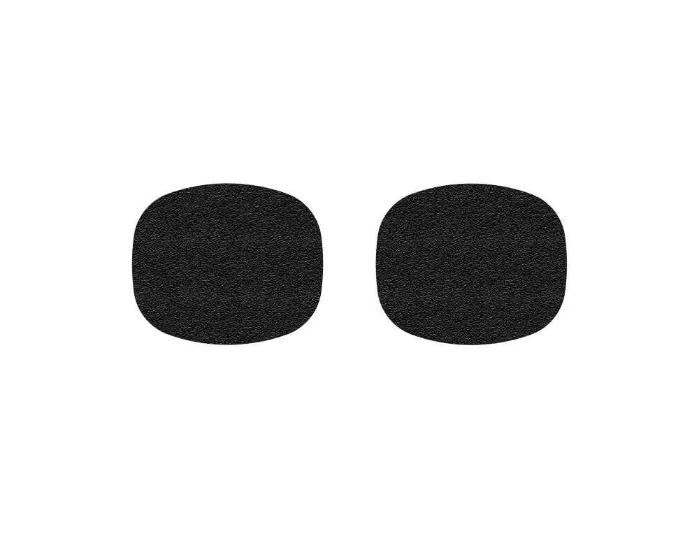 Pair of black textured door handle protective inserts for Toyota Tacoma, designed for 2005-2015 and 2024-up models.