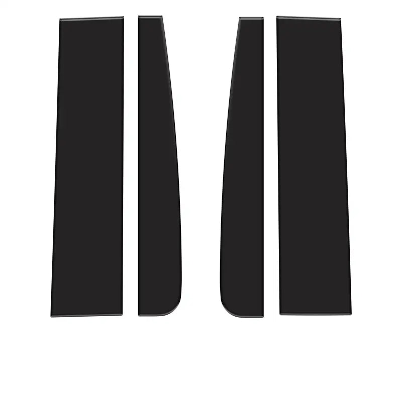 Four black trim pieces for Ford Super Duty door pillars accent fit 2017-2022