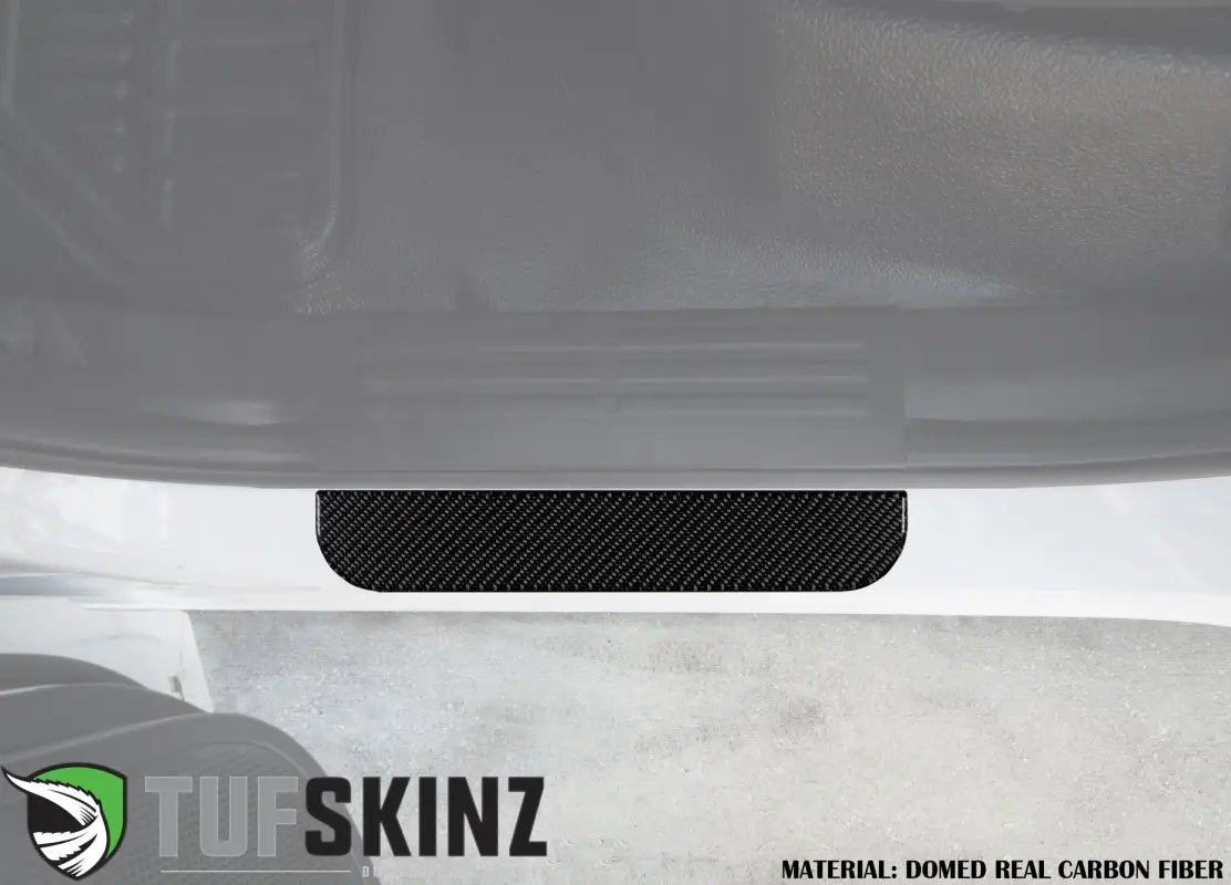 SuperCrew Rear Door Sill Trim Accent Trim Fits 2019-2020 Ford Ranger Real Carbon Fiber(Domed)