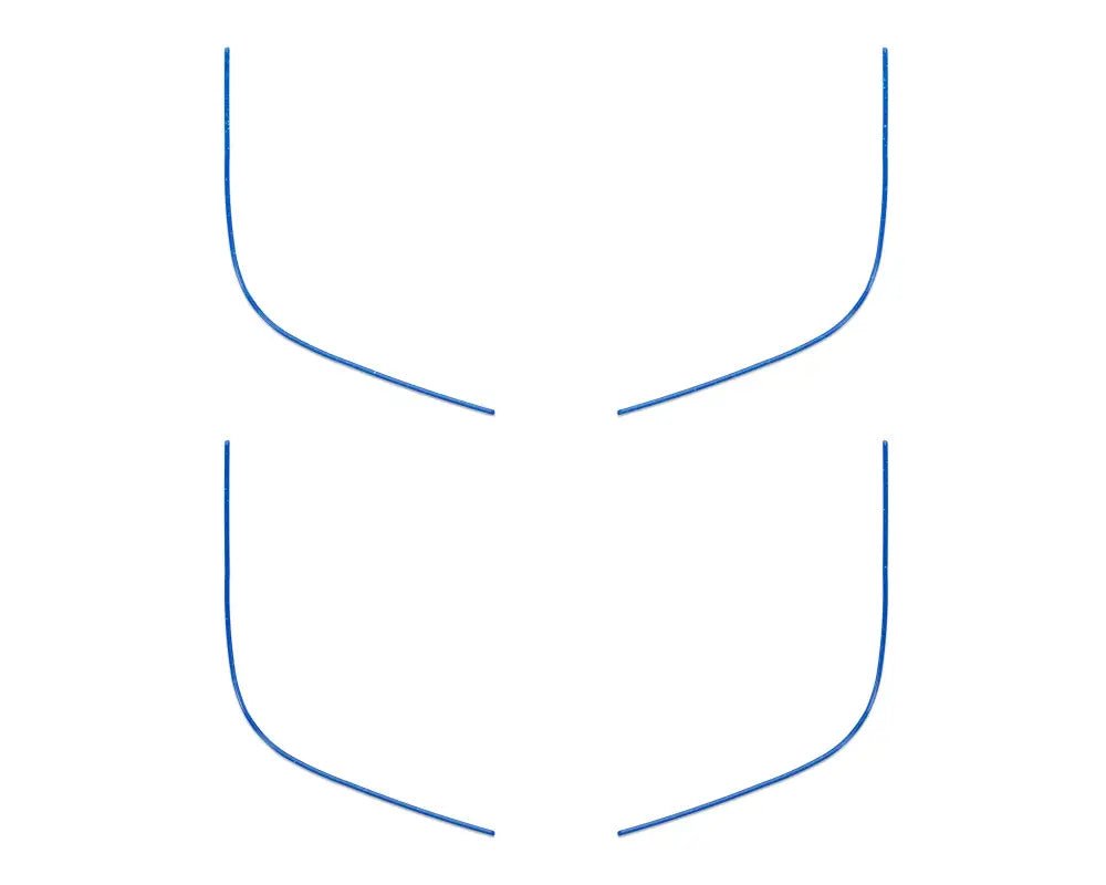 Abstract blue lines on door speaker accent overlays for Ford Bronco Sport 2021-2024