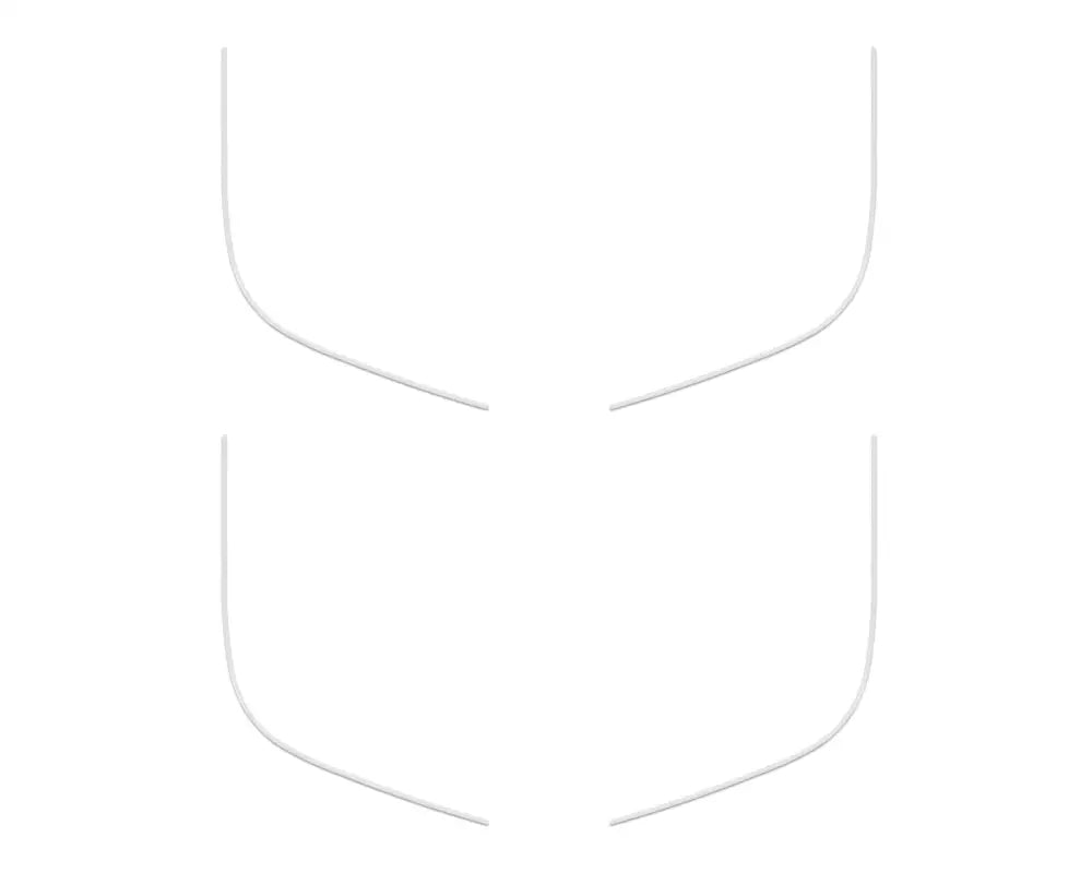 Abstract white shield outline door speaker accent overlay for Ford Bronco Sport