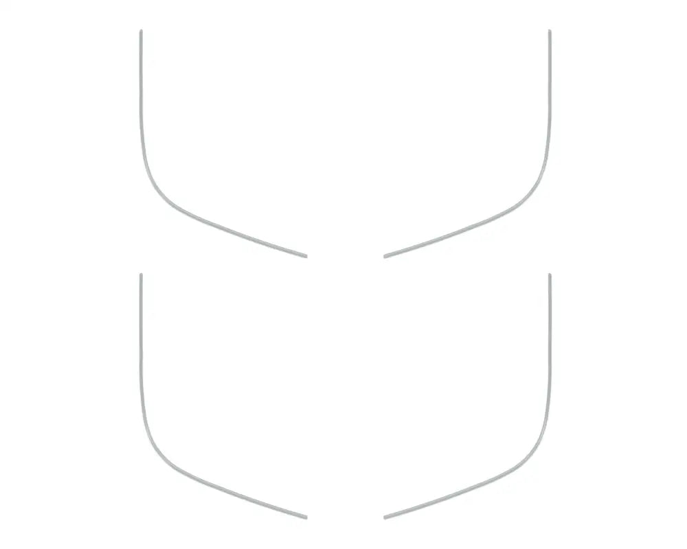 Stylized abdominal muscles door speaker accent overlays for Ford Bronco Sport 2021-2024