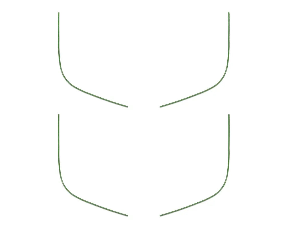 Abstract green line segments as door speaker accent overlays for Ford Bronco Sport 2021-2024