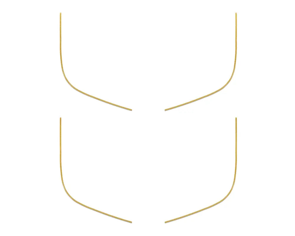 Abstract golden lines door speaker accent overlays for Ford Bronco Sport door speaker
